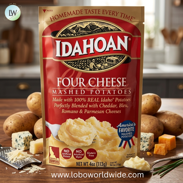 Idahoan Four Cheese Mashed Potatoes, 4 Ounce -- 12 per case