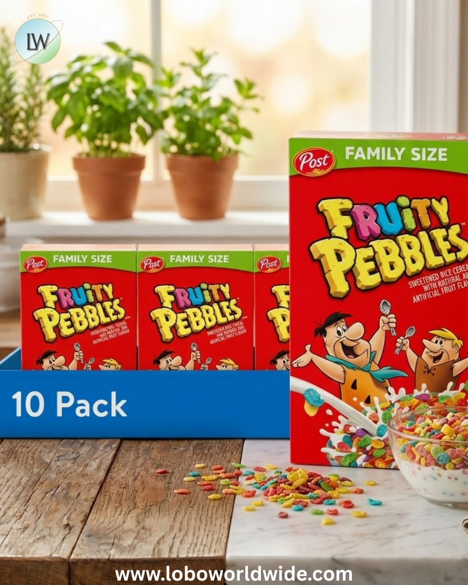 Post Fruity PEBBLES Breakfast Cereal, Gluten-Free