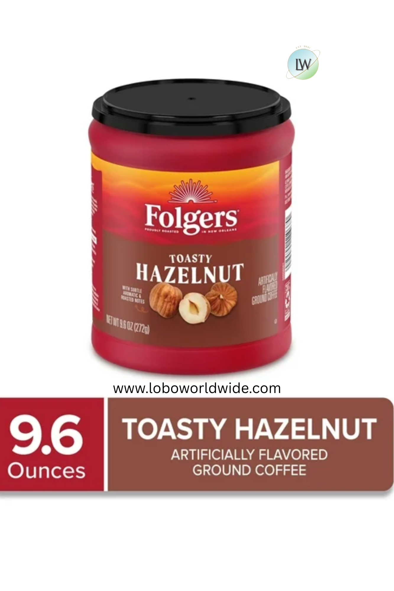 Folgers Ground Coffee, Medium Roast, 9.6 oz Canister