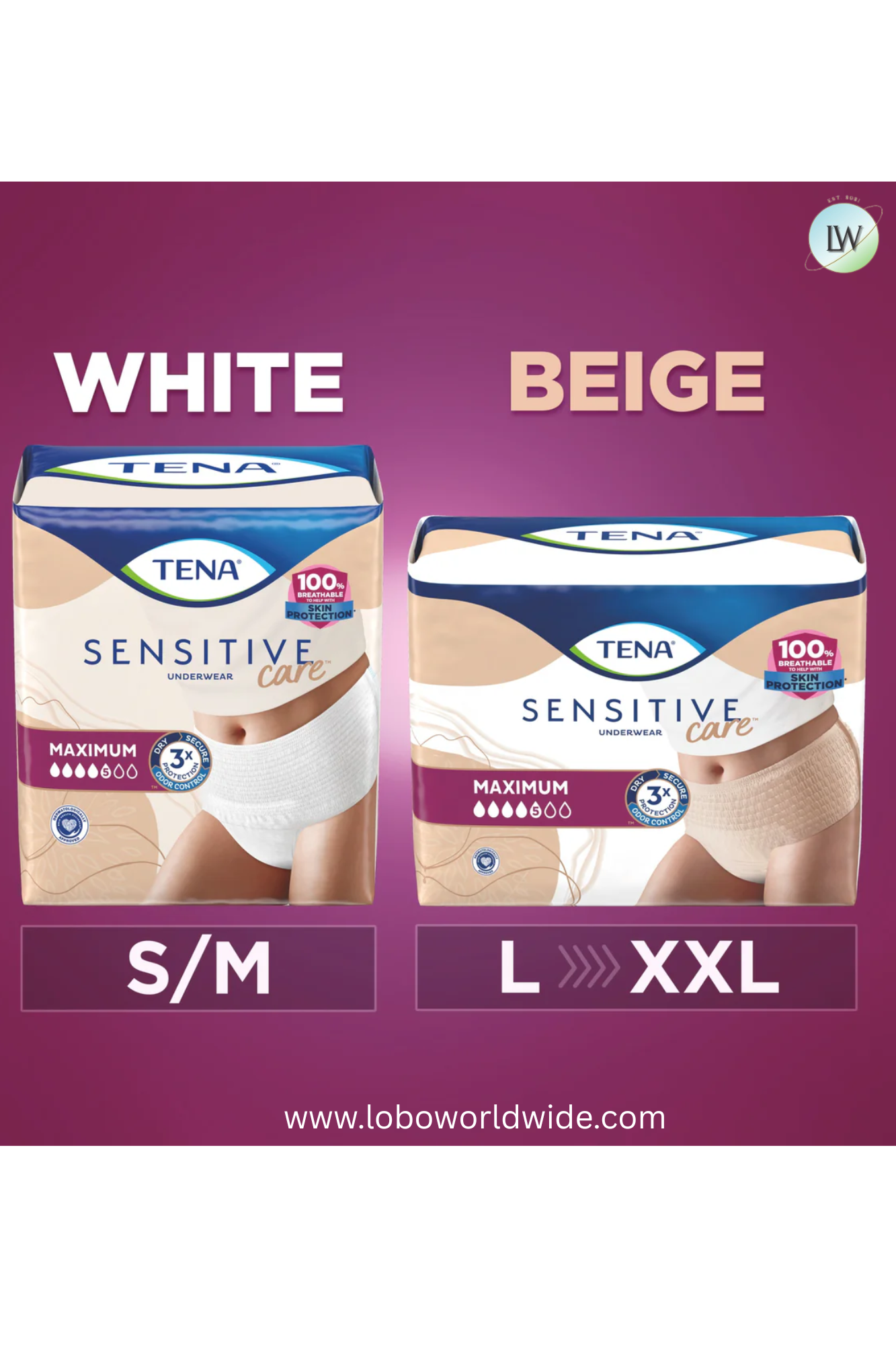 TENA Sensitive Care Underwear Maximum