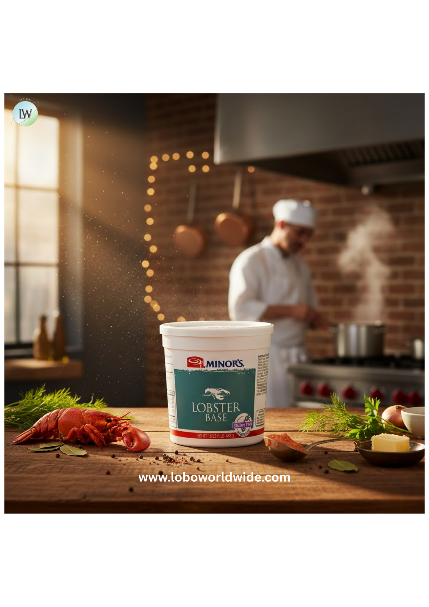 Minor's Lobster Base 1 lb. Tub - 6/Case