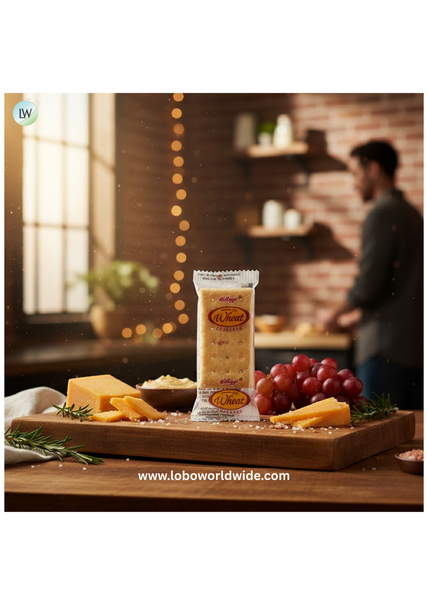 Kellogg's Whole Wheat Crackers 2-Pack - 500/Case