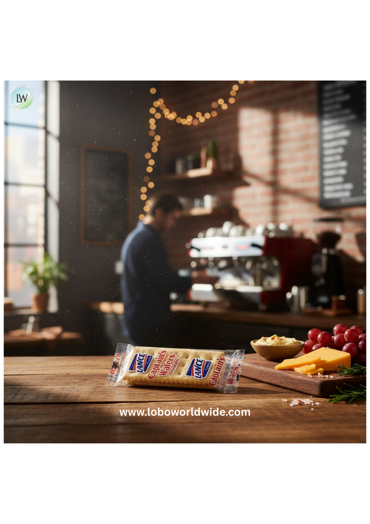 Lance Captain's Wafer Crackers - 500/Case