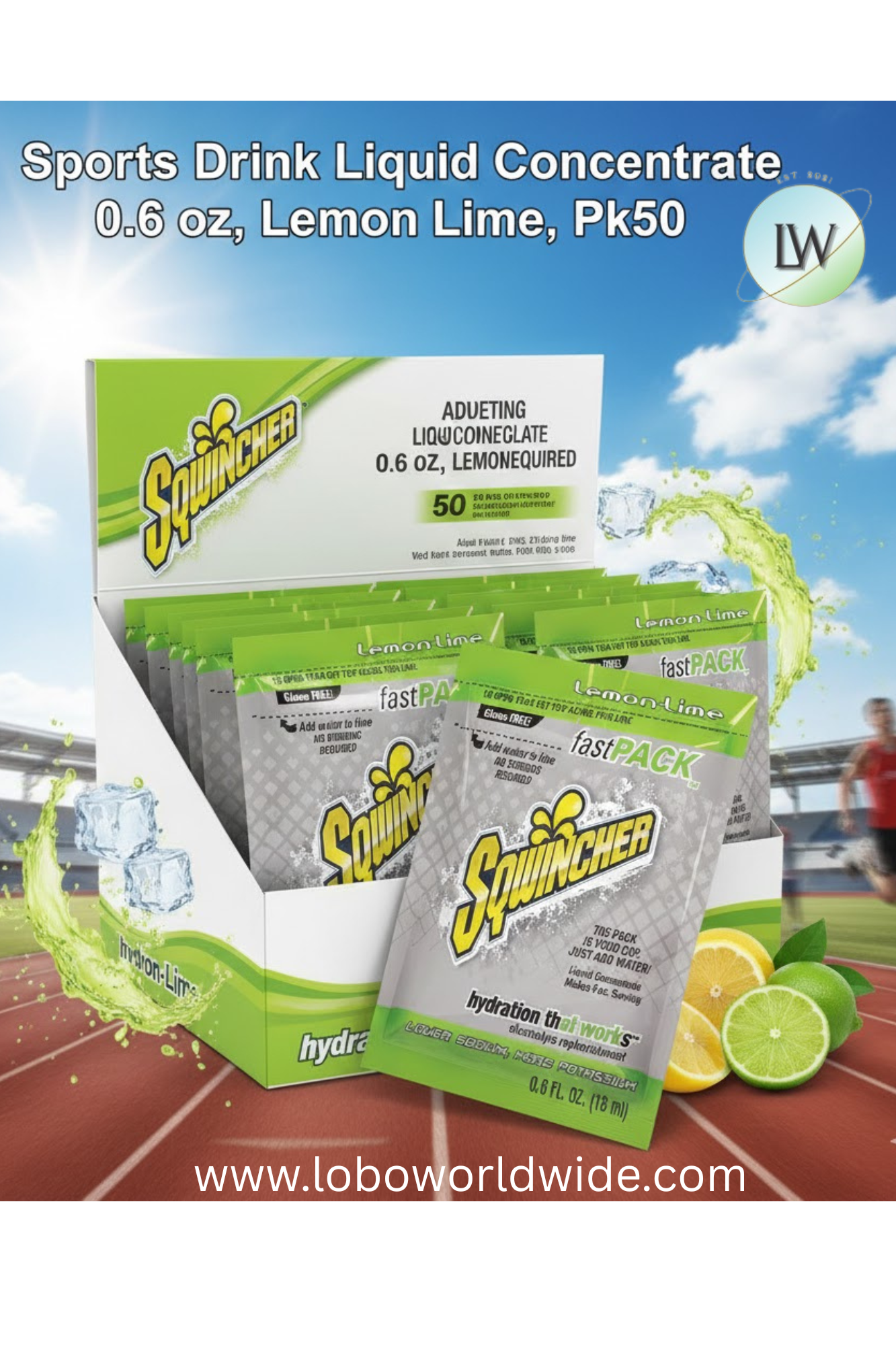 Sports Drink Liquid Concentrate Lemon-Lime, (Various sizes)