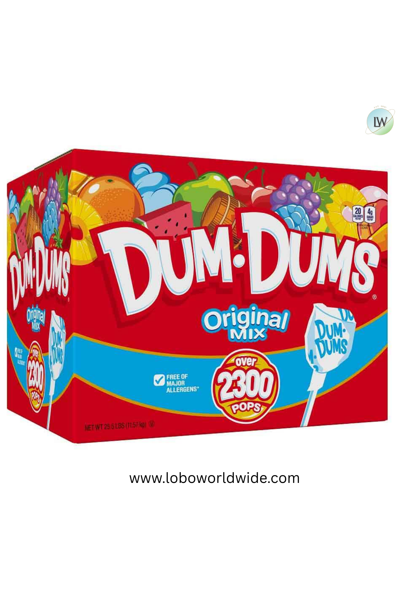 Dum Dums Original Mix - 2,300 Count Bulk