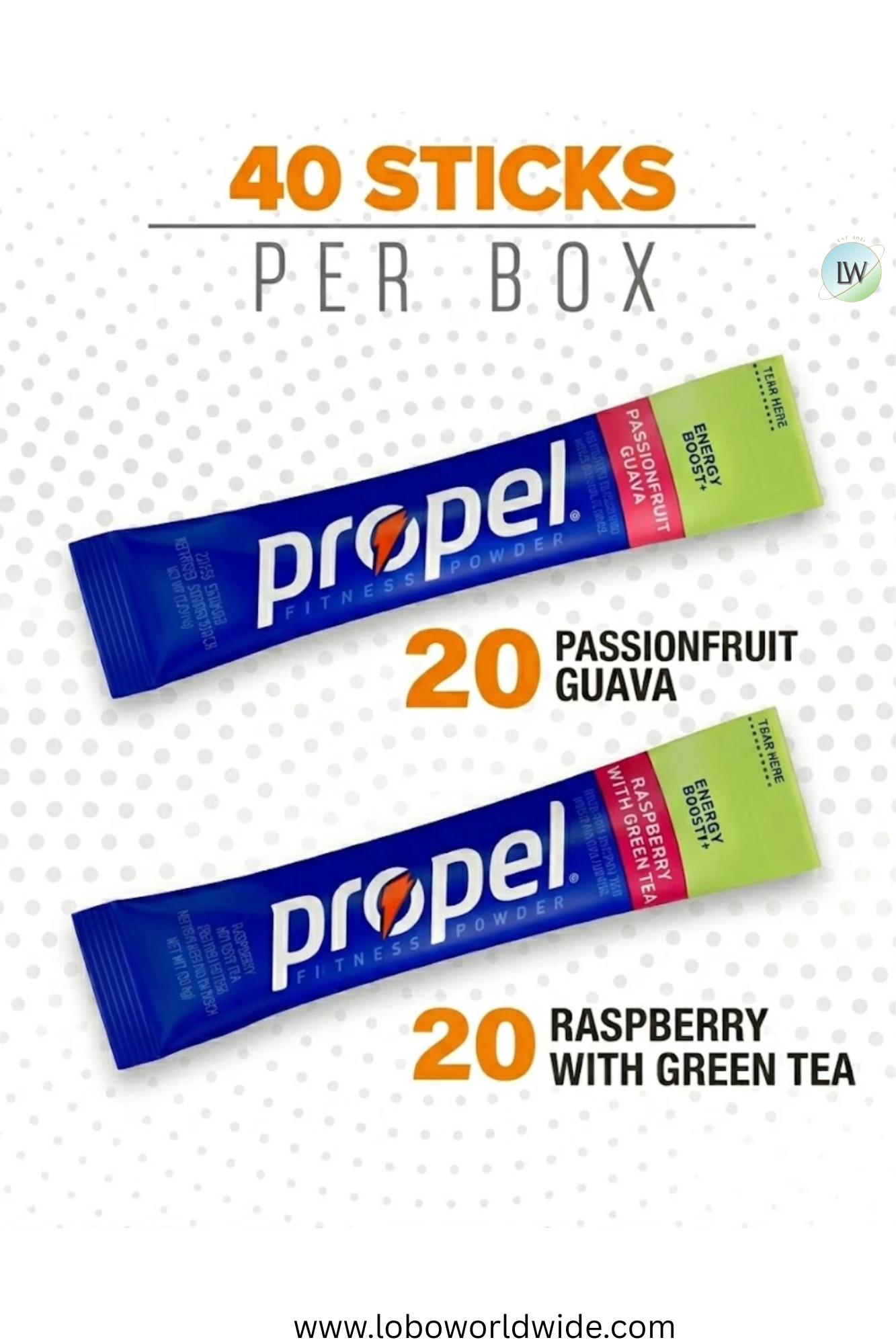 Gatorade Propel Energy Boost Variety Pack - 40 sticks