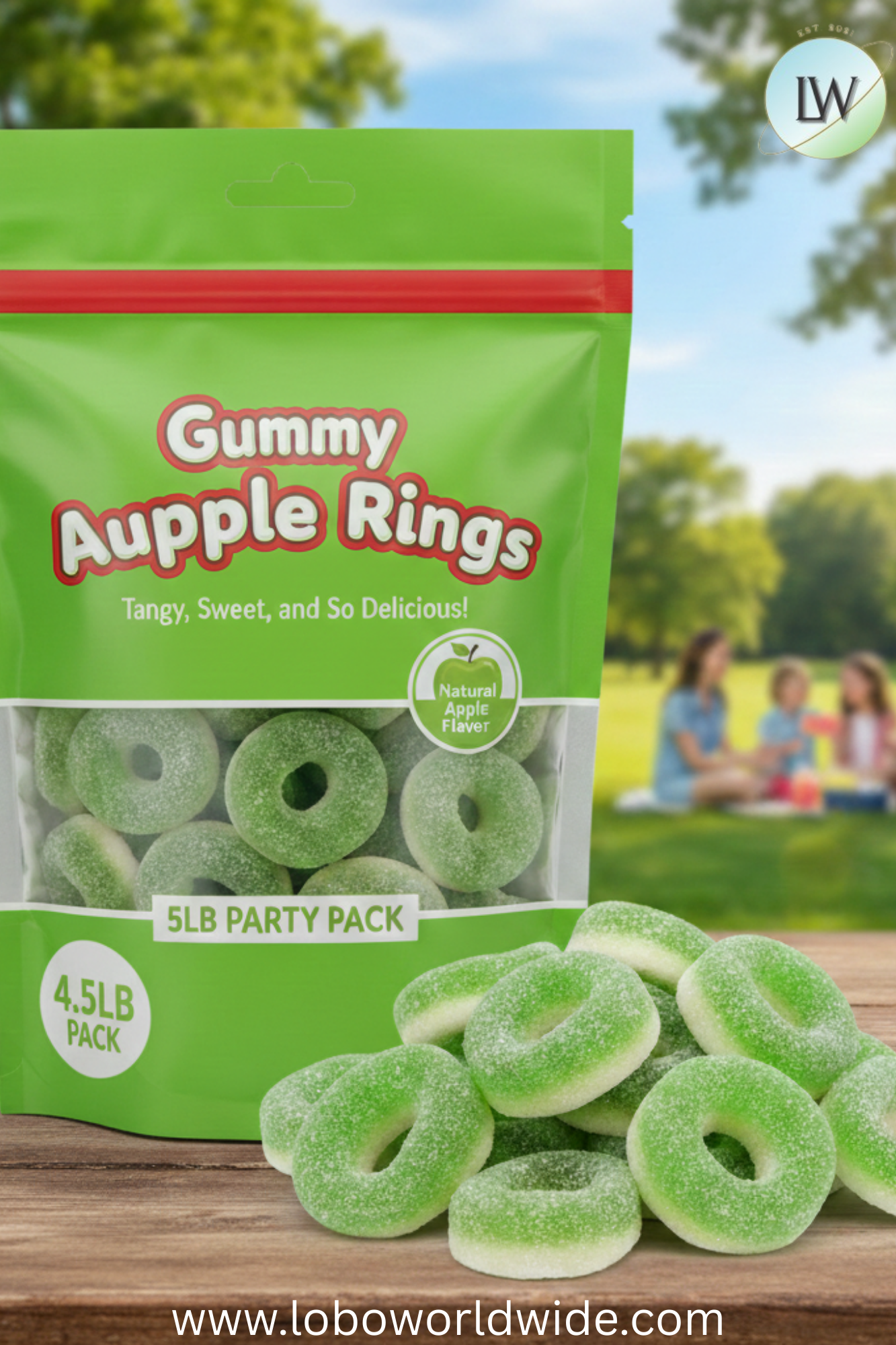 Gummy Apple Rings (Various Sizes)