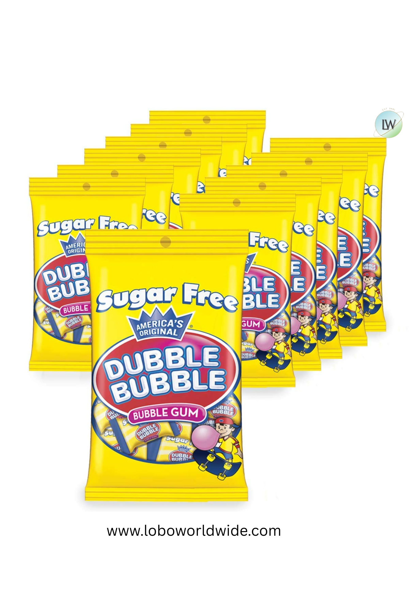 Dubble Bubble Sugar Free Tootsie Roll, 3.5 oz. (Pack of 12)