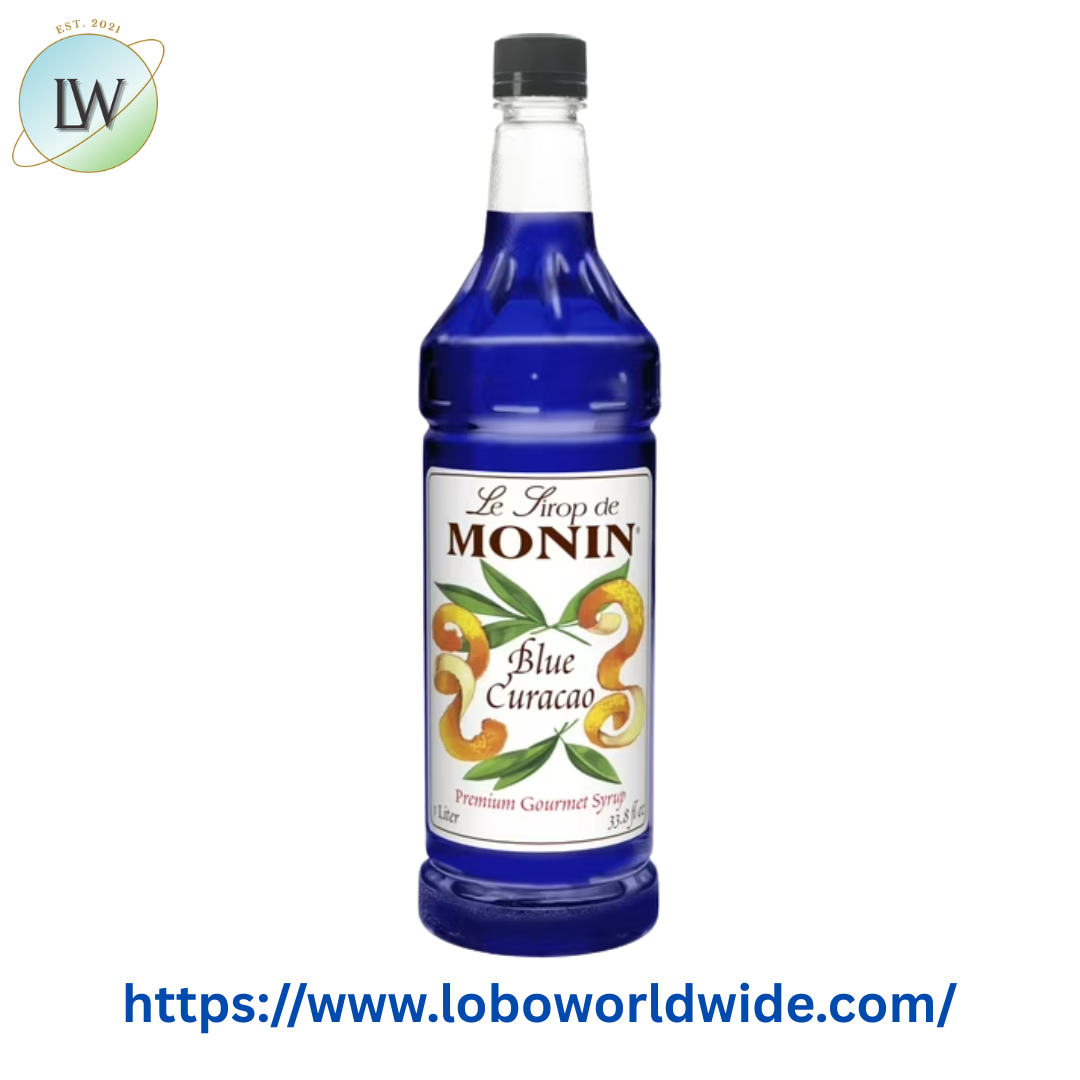 Monin Premium Blue Curacao Flavoring Syrup (Various Sizes)