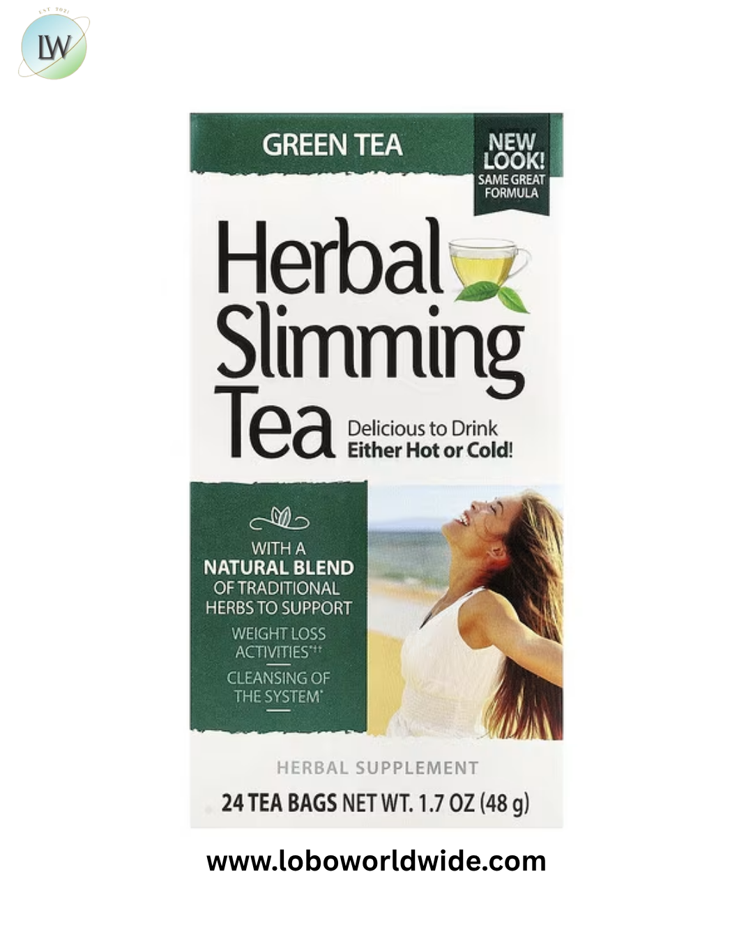 21st Century, Herbal Slimming Tea, 24 Tea Bags, 1.7 oz (48 g)