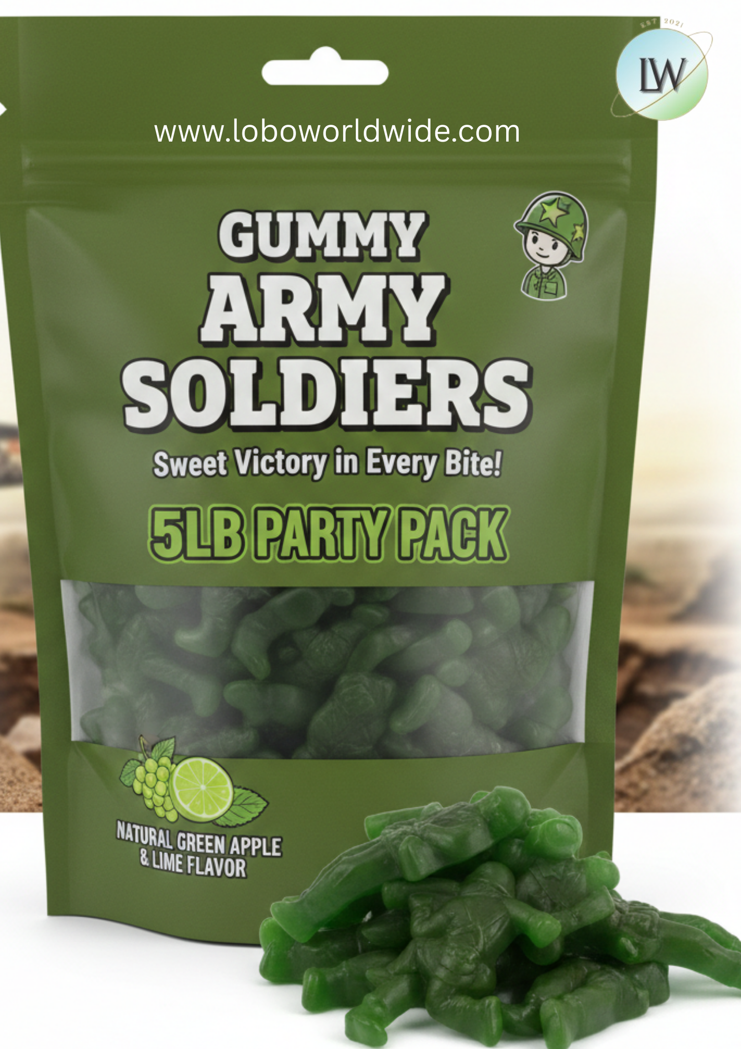 Gummy Army Soldiers(Various Sizes)