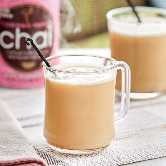 David Rio Flamingo Vanilla Decaf Sugar-Free Chai Tea Latte Mix 11.9 oz.e
