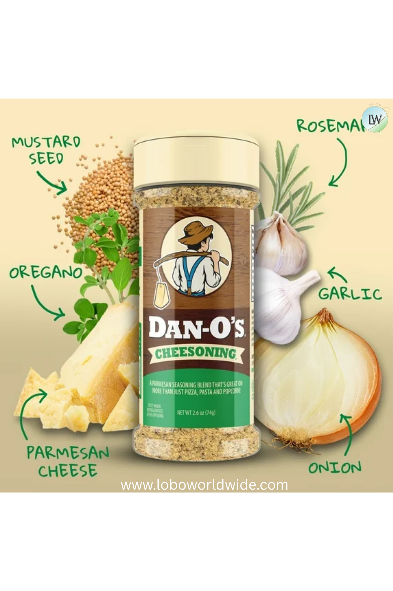 Dan-O's® Seasoning - Small 2 Bottle Combo - Cheesoning® & Red Pepper Cheesoning®