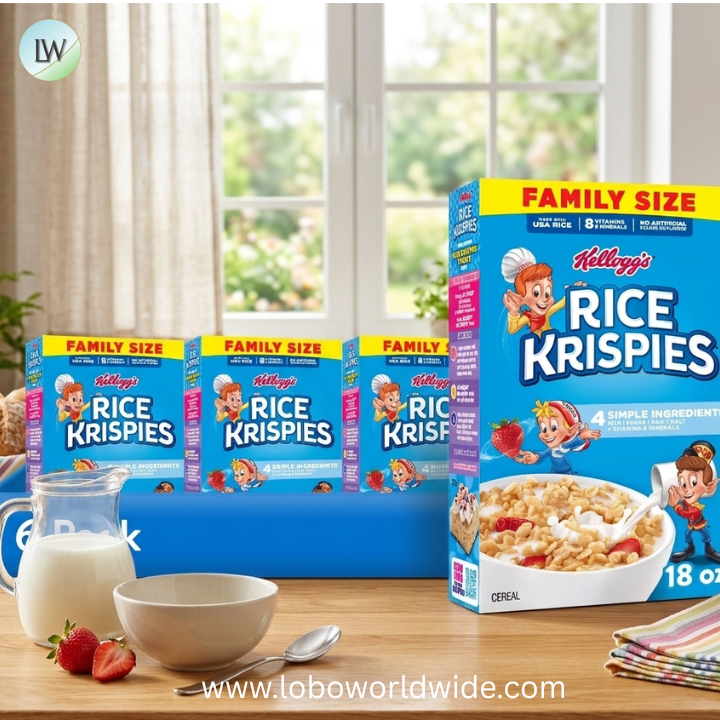 Kellogg's Rice Krispies Breakfast Cereal, 8 Vitamins and Minerals, Family Size, 18 oz