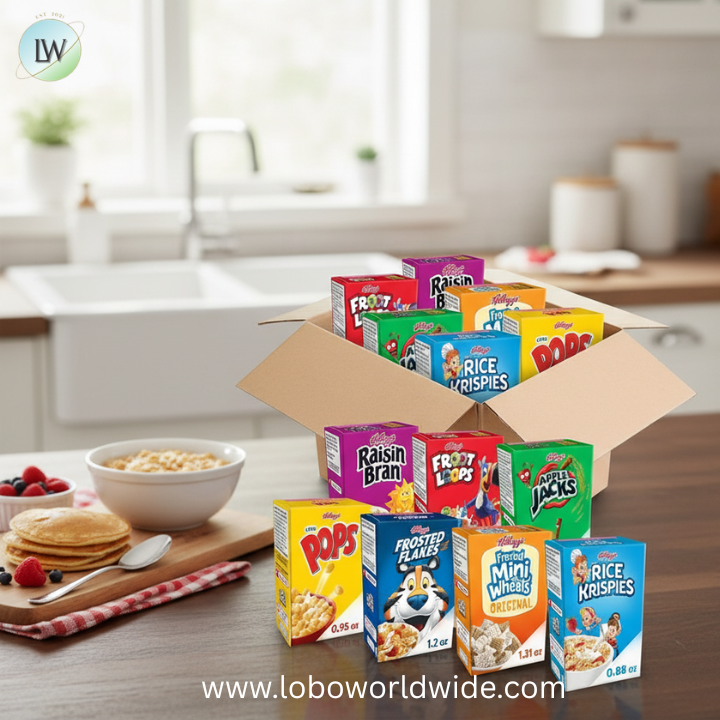 Kellogg's Cold Breakfast Cereal, Bulk Pantry Staples, Kid Snacks, Variety Pack (48 Boxes)