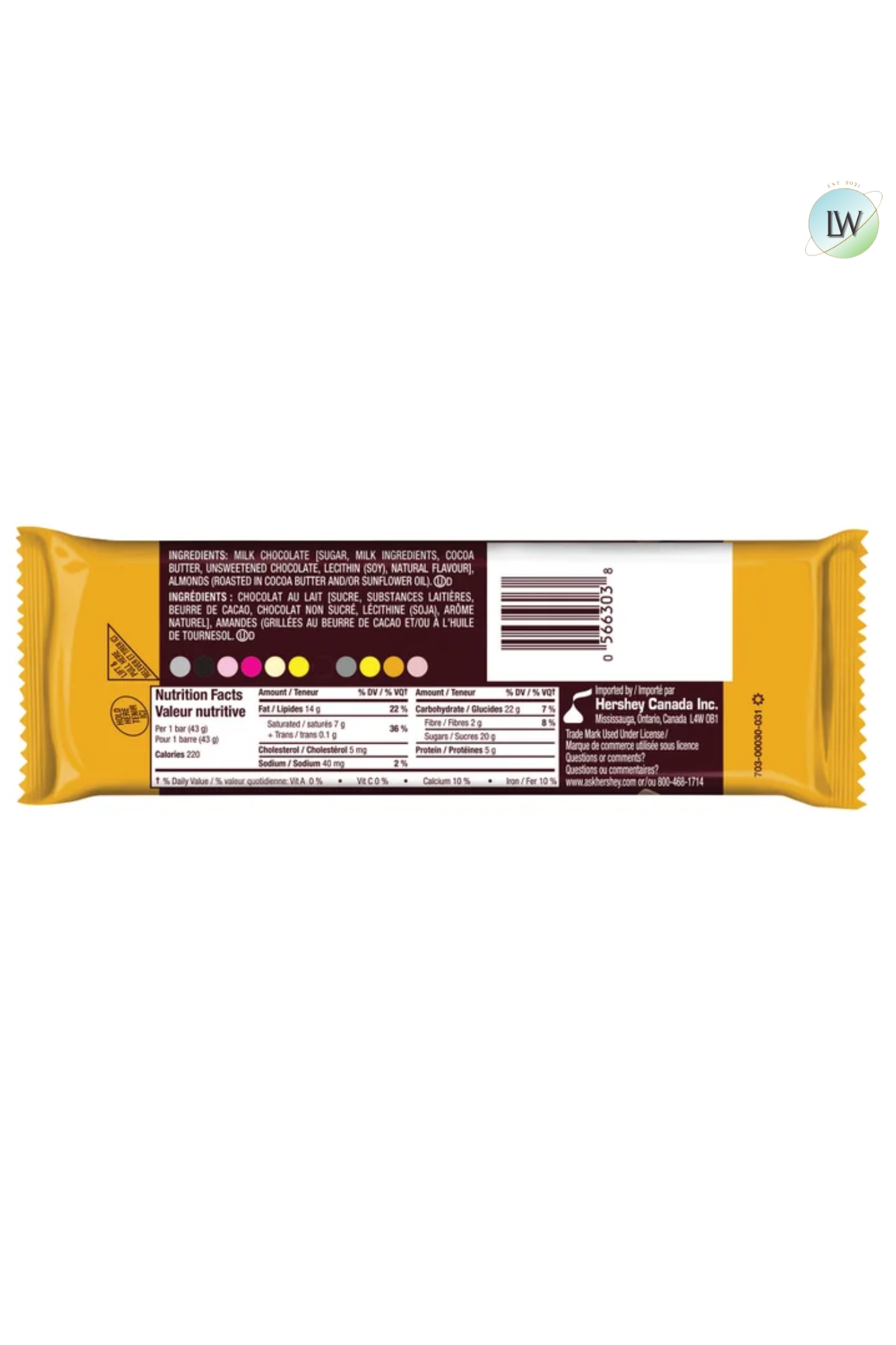 Hershey’s Chocolate Bars, 36ct.