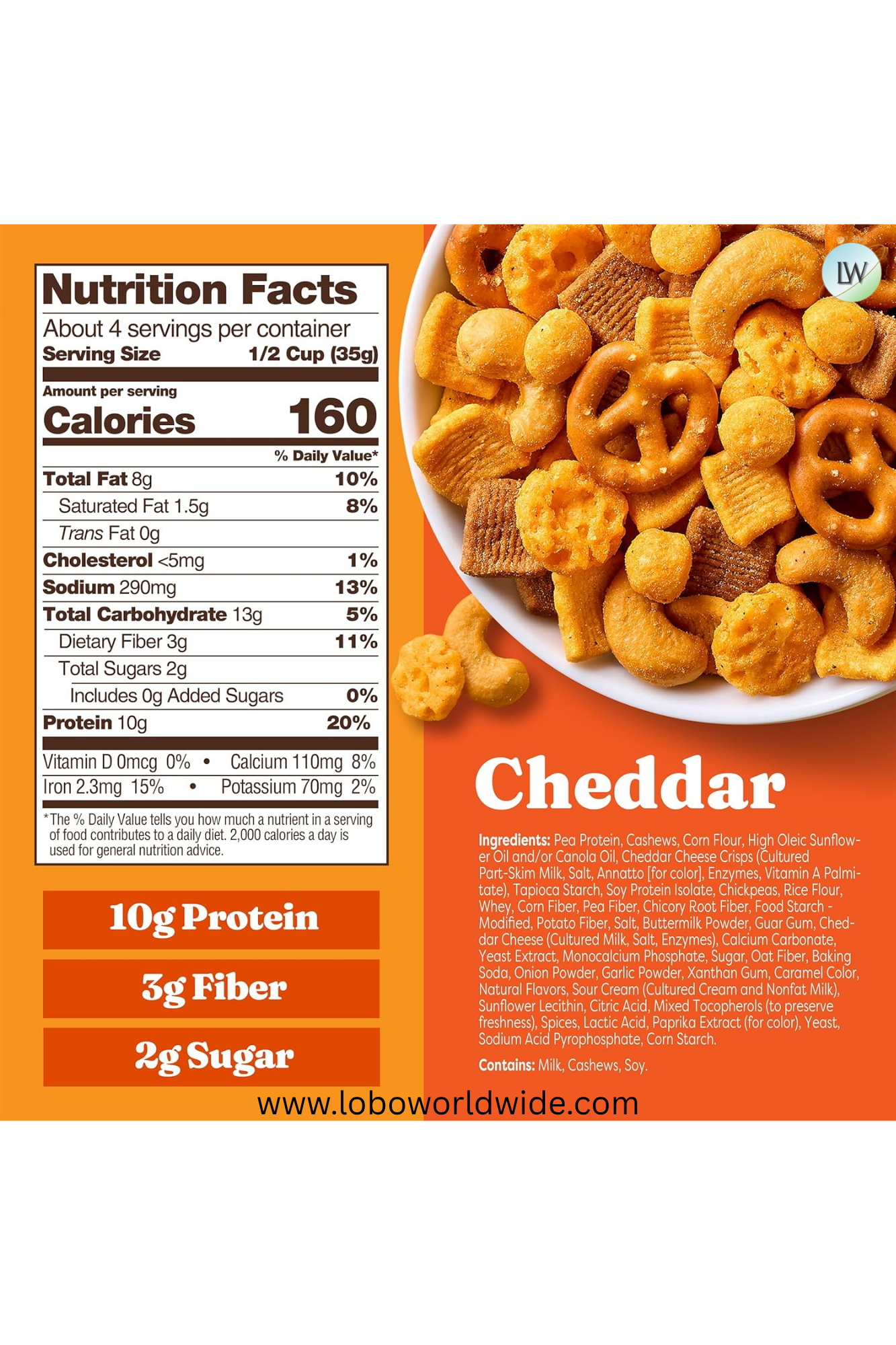 Catalina Crunch Protein Snack Mix Cheddar, 5.25 oz