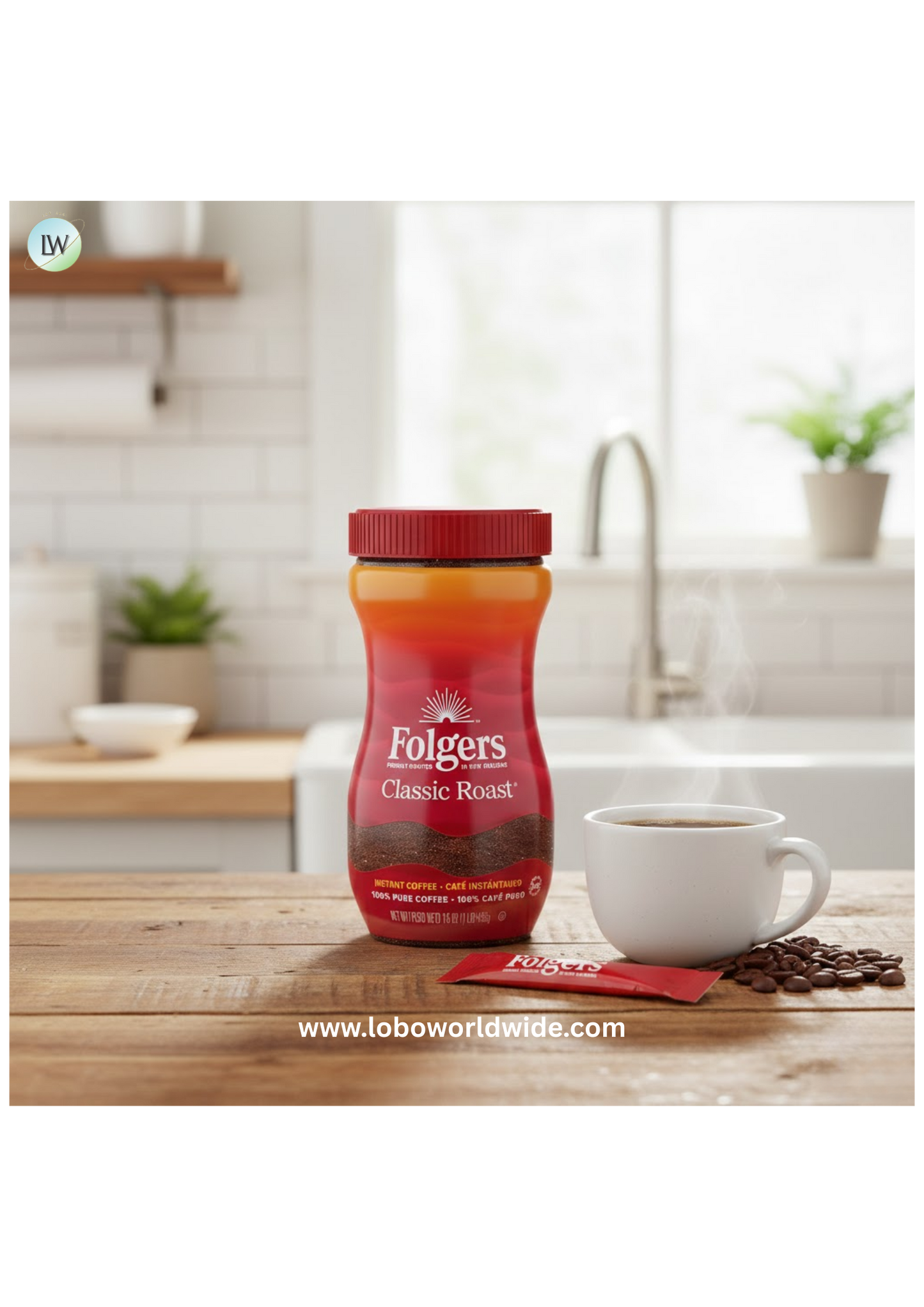 Folgers Classic Roast Instant Coffee (Various Sizes)