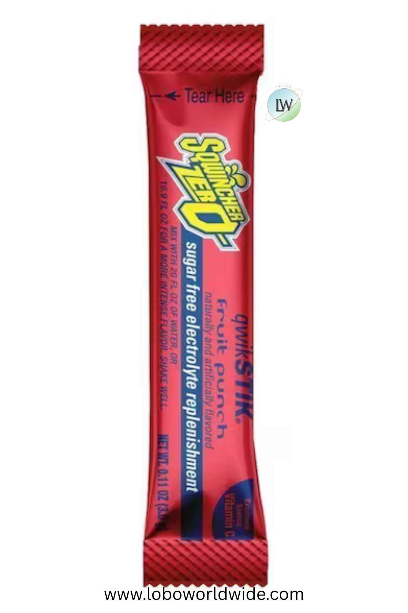Sqwincher Zero Oral Electrolyte Solution, Fruit Punch Flavor, 0.11oz,50PK