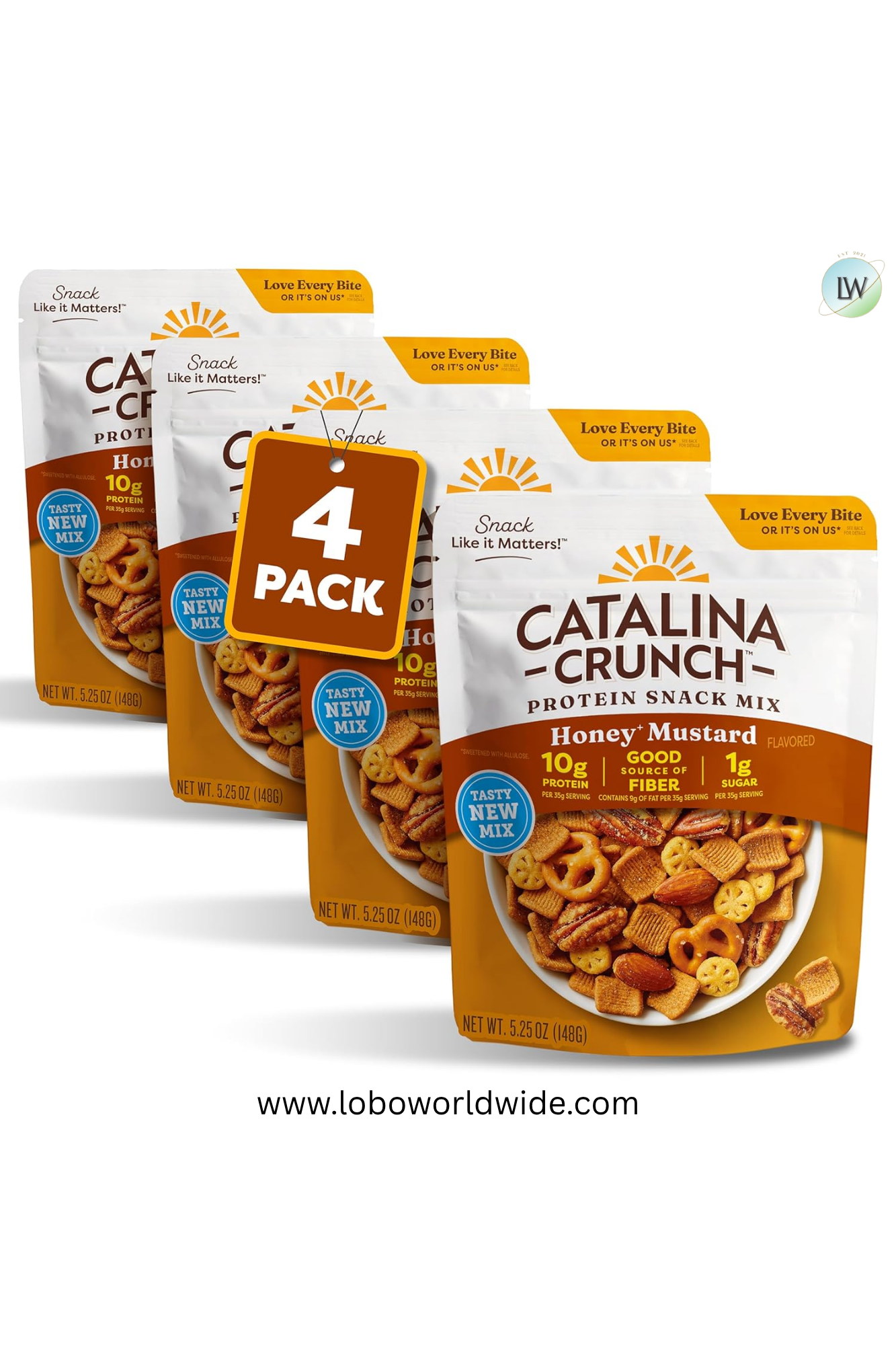 Catalina Crunch Protein Snack Mix Honey Mustard, 5.25 oz