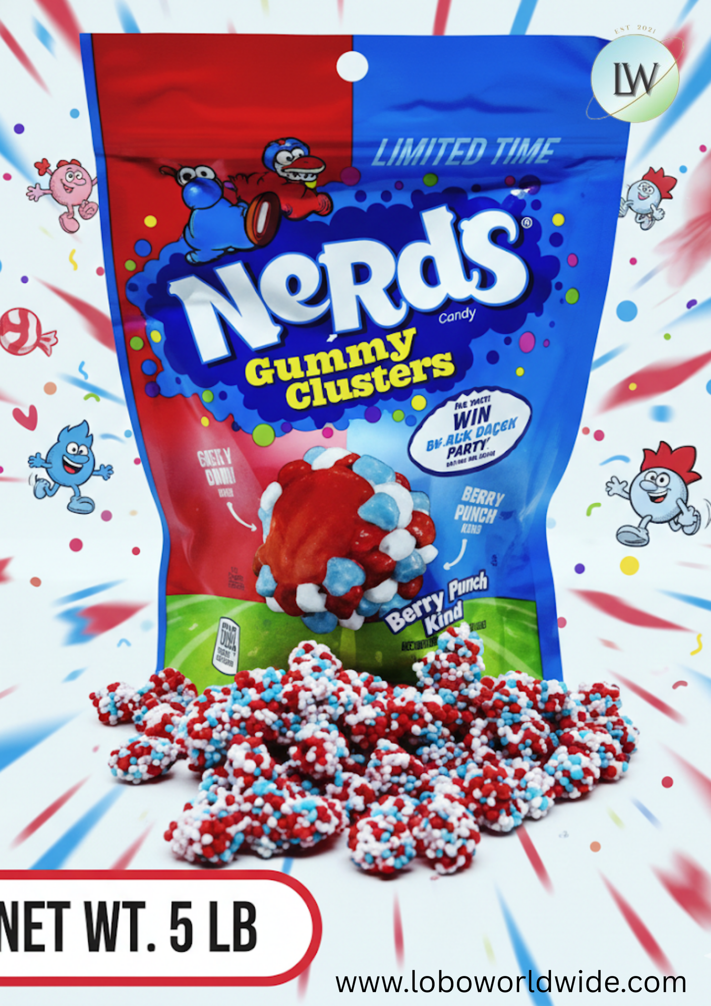 Nerds Gummy Clusters Berry Punch(Various Sizes)