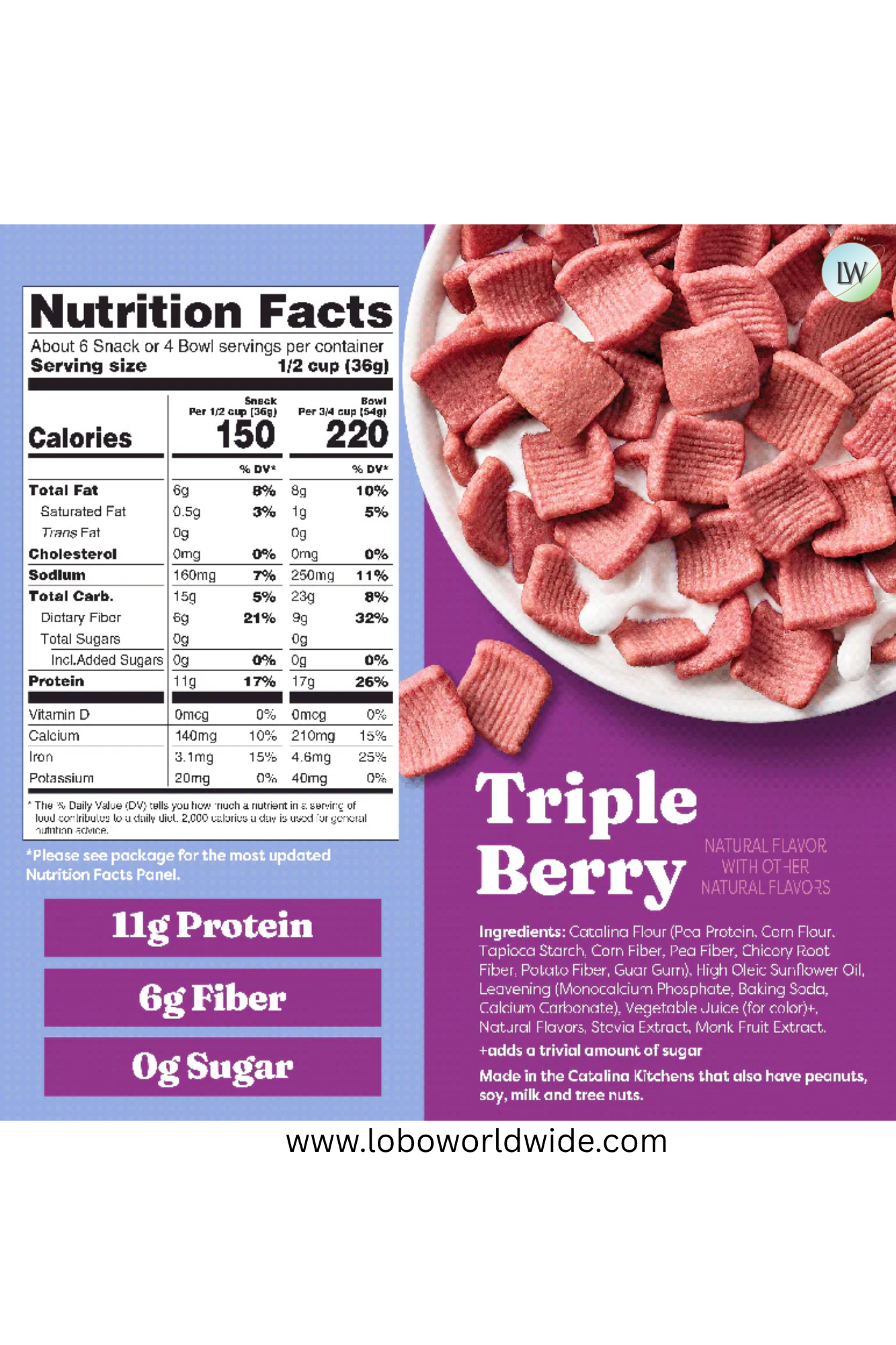 Catalina Crunch fruit flavors cereal bundle 32oz