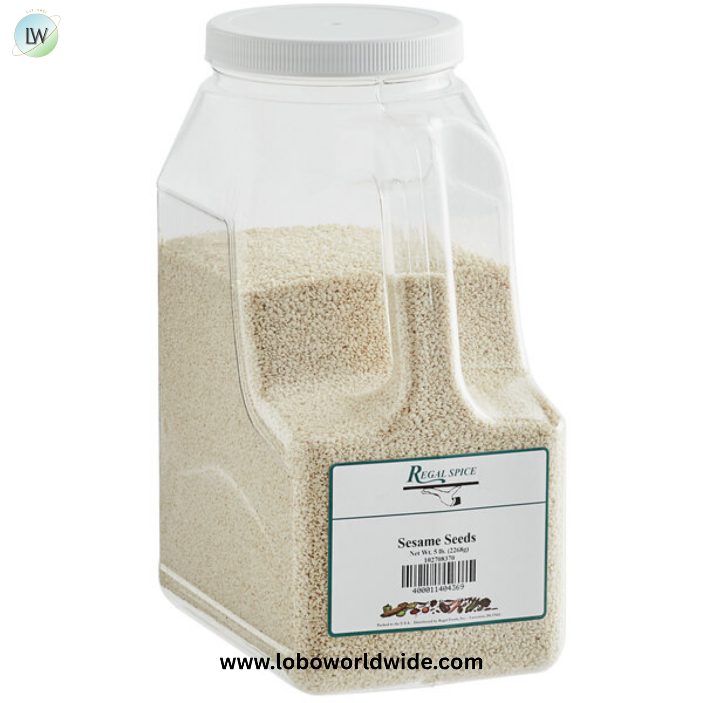 Regal White Sesame Seeds (Various Sizes)