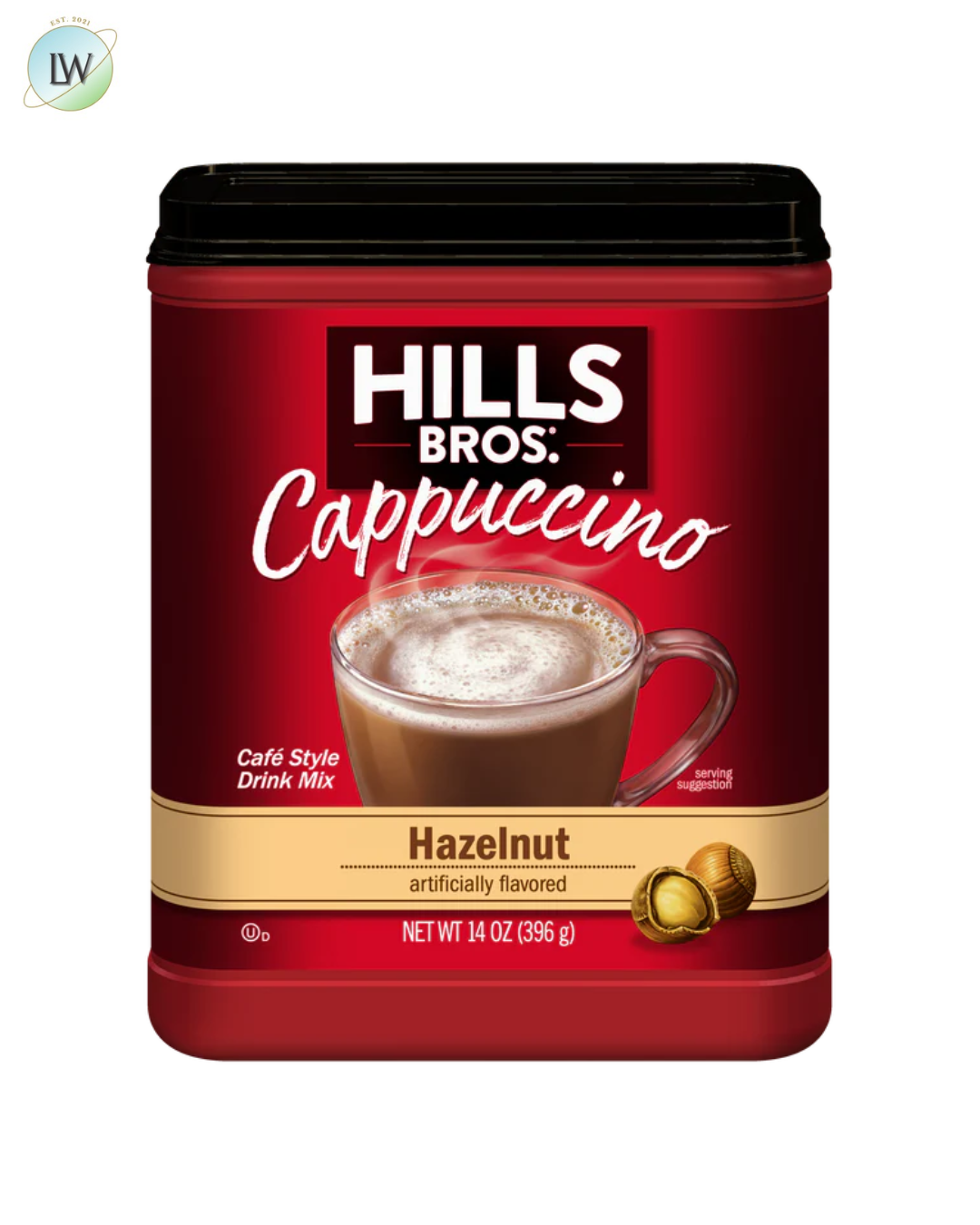 Hills Bros Cappuccino Hazelnut, 14 Ounce (Pack of 6)