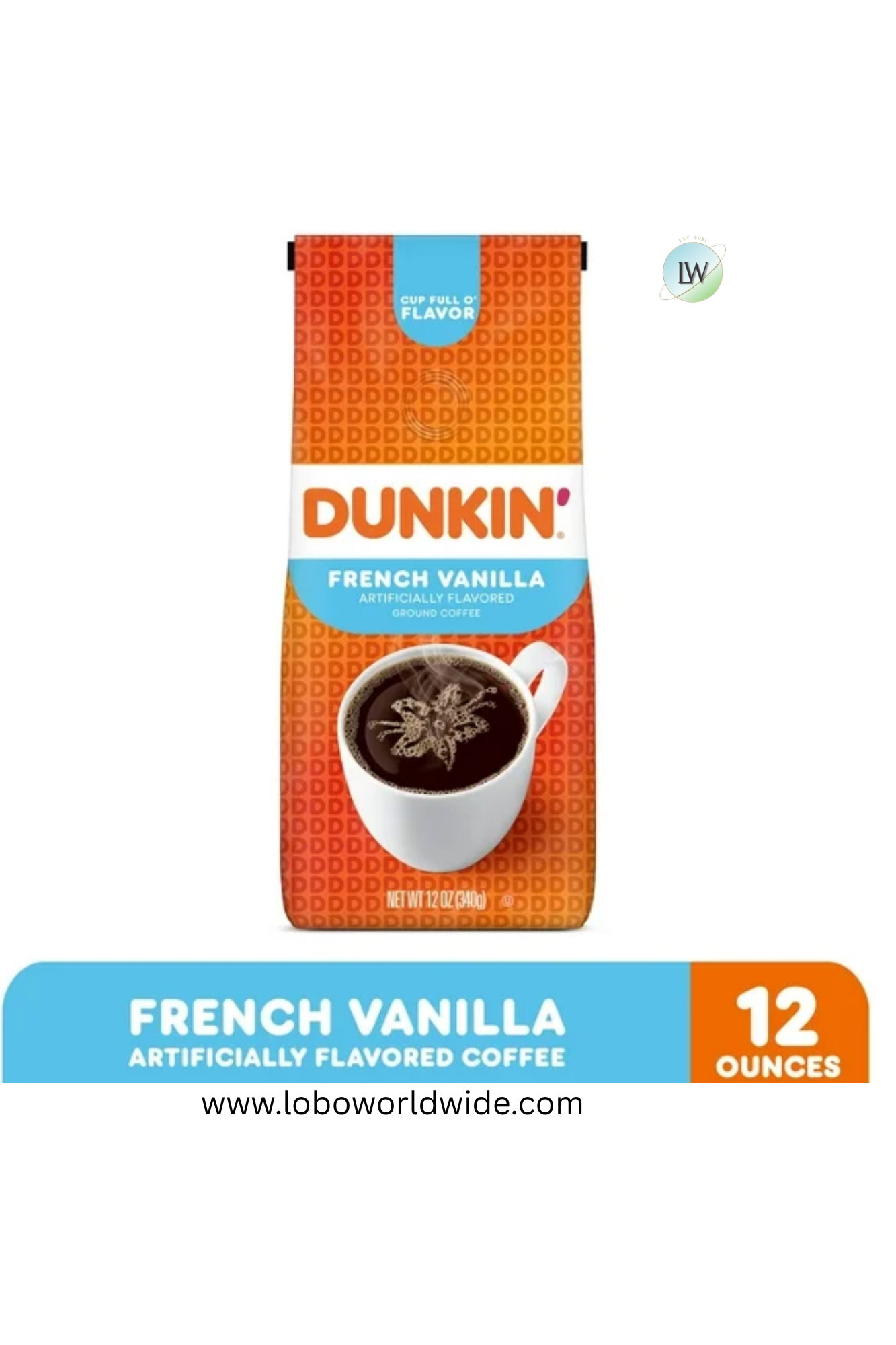 Dunkin’ Medium Roast Whole Bean Coffee, 12 oz.