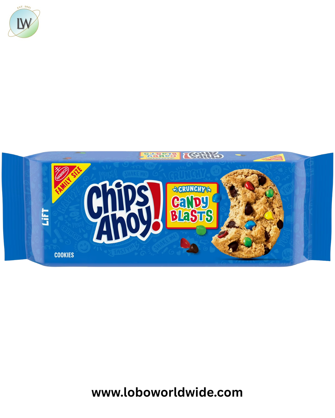 CHIPS AHOY! Candy Blasts Chocolate Chip Cookies, Family Size, 18.9 oz