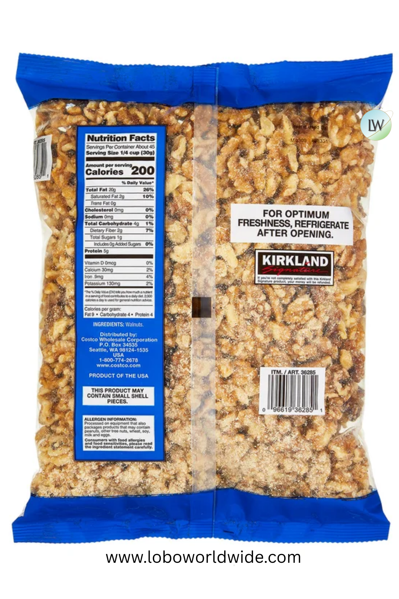Kirkland Signature Walnut Halves, 3 lbs
