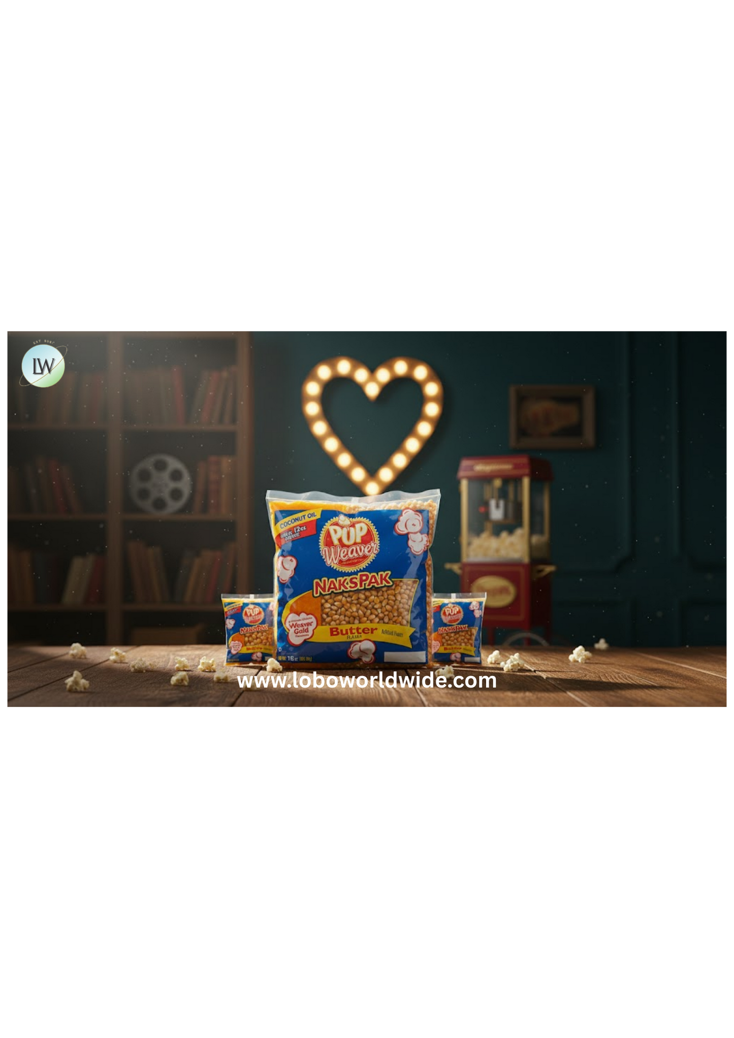 Pop Weaver All-In-One Naks Pak Popcorn Kit Poppers (Various sizes)