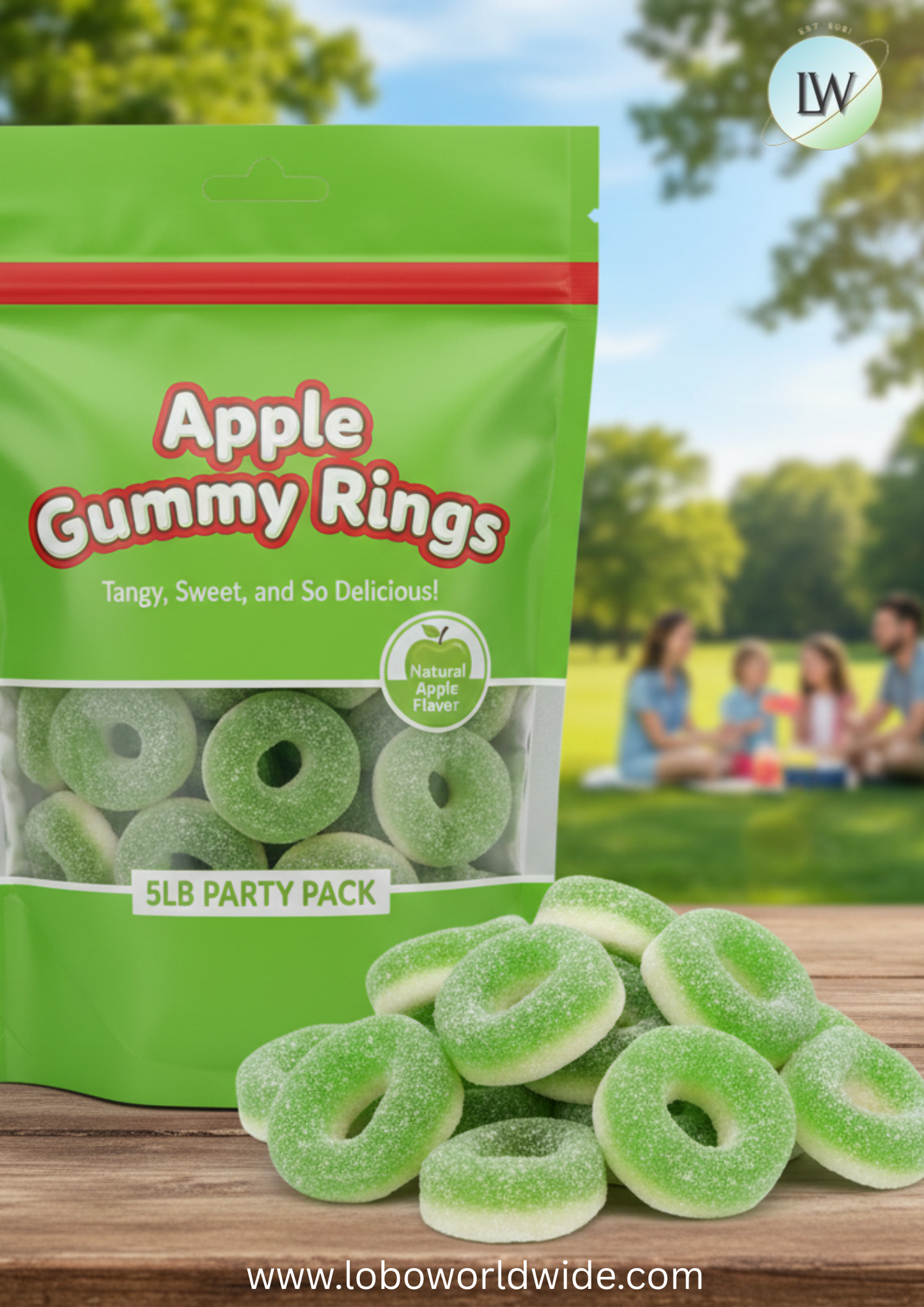 Apple Gummy Rings(Various Sizes)