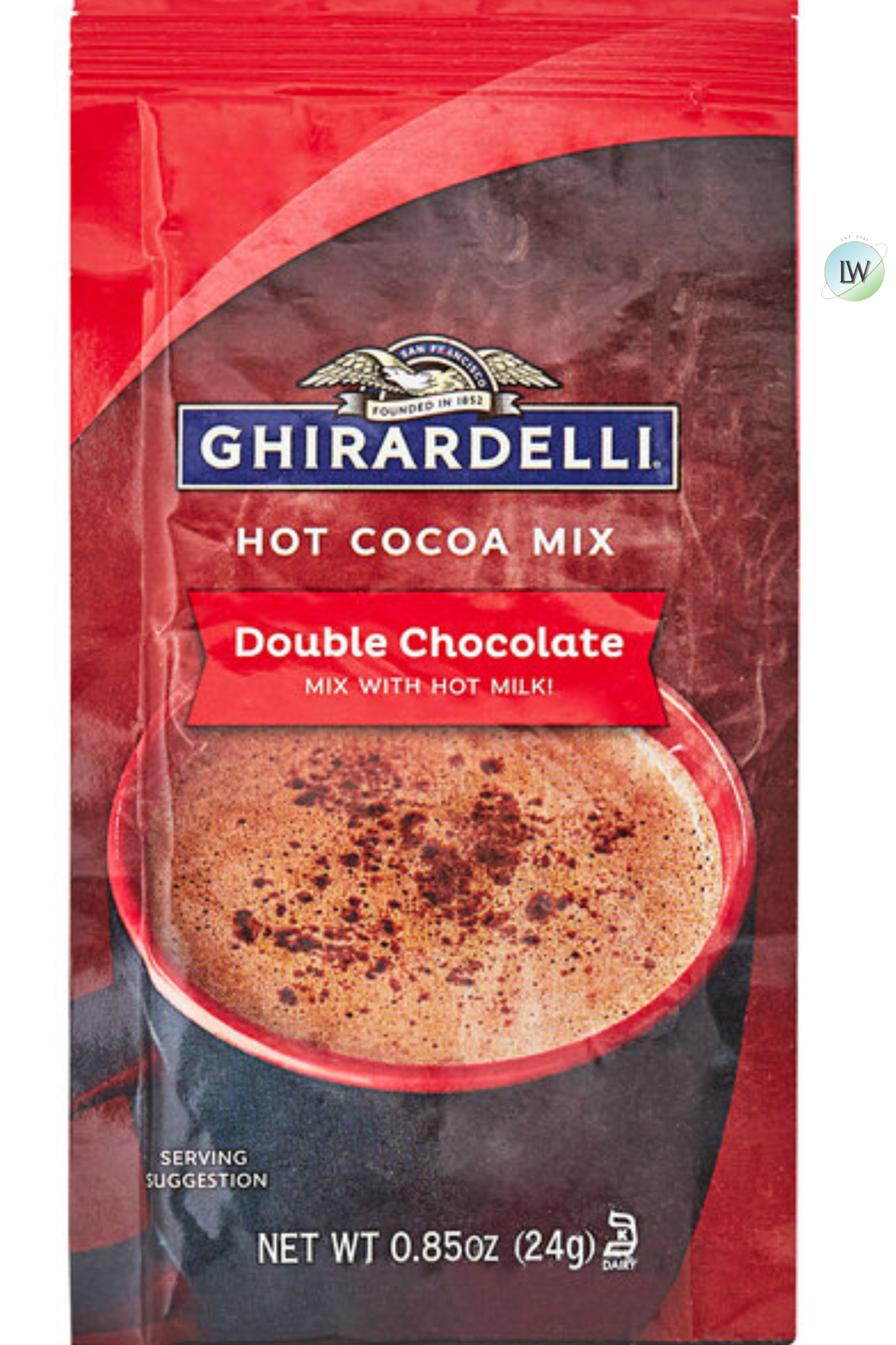Ghirardelli Double Chocolate Hot Cocoa Mix Packet, 0.85oz