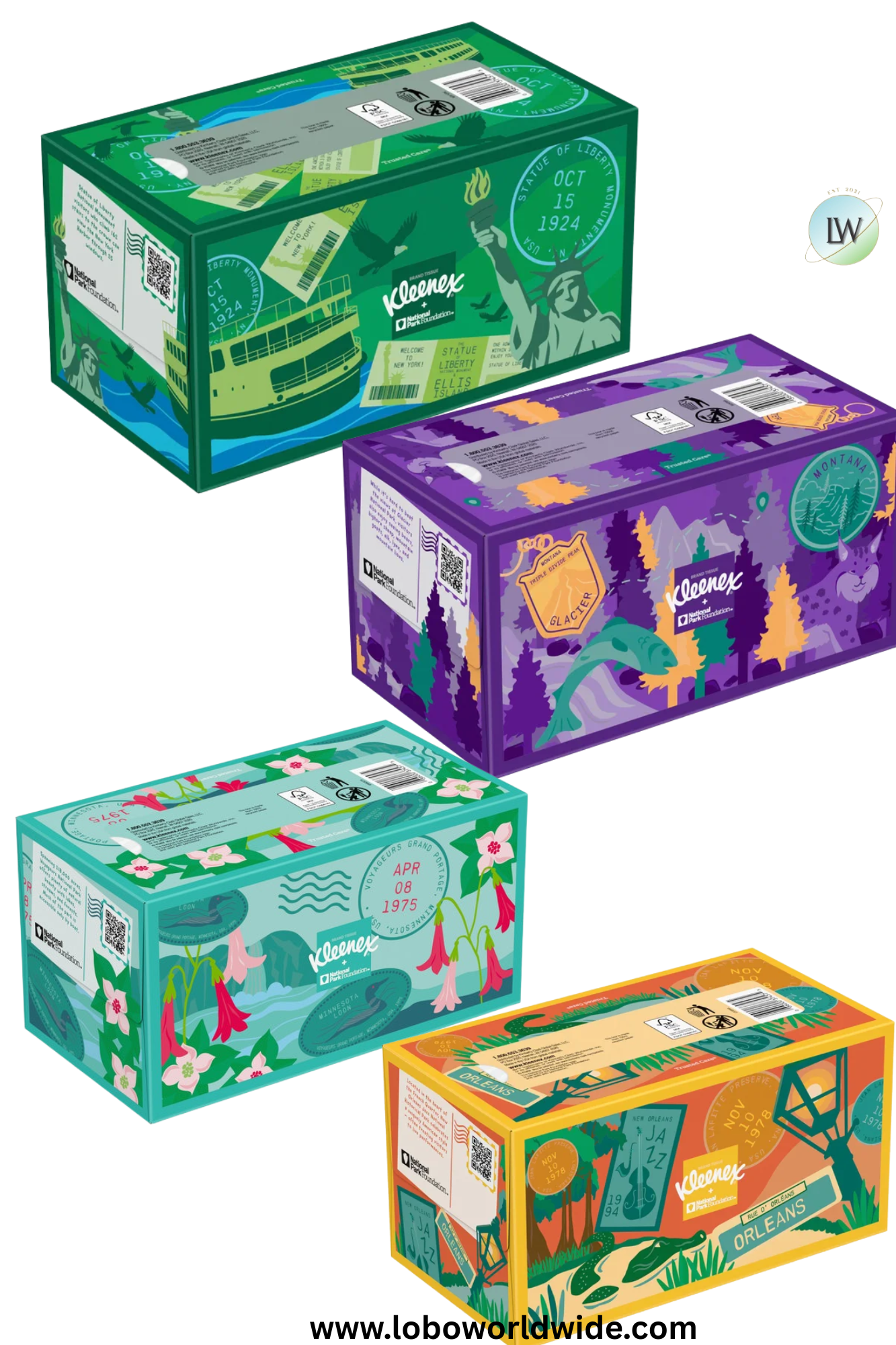 Kleenex Trusted Care Facial Tissue, 2-Ply, (Pack of 10)