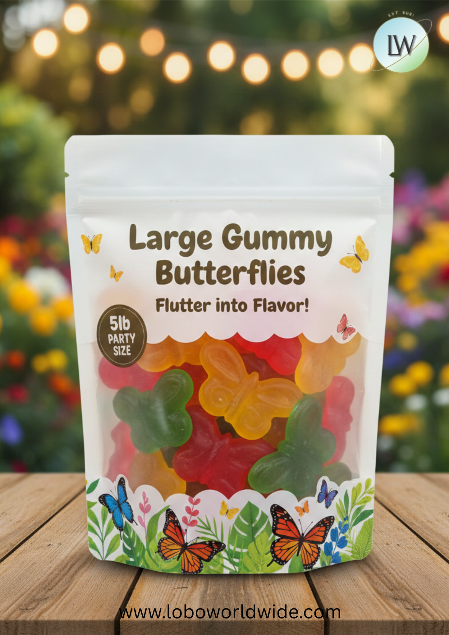 Large Gummy Butterflies(Various Sizes)