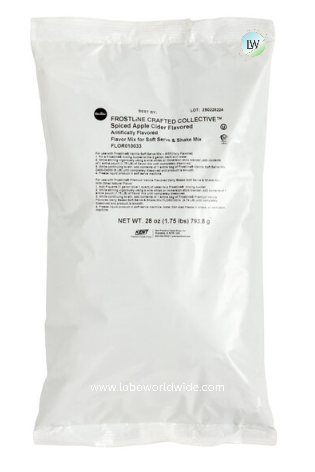 Frostline Spiced Apple Cider Soft Serve Mix, 1.75 lb.
