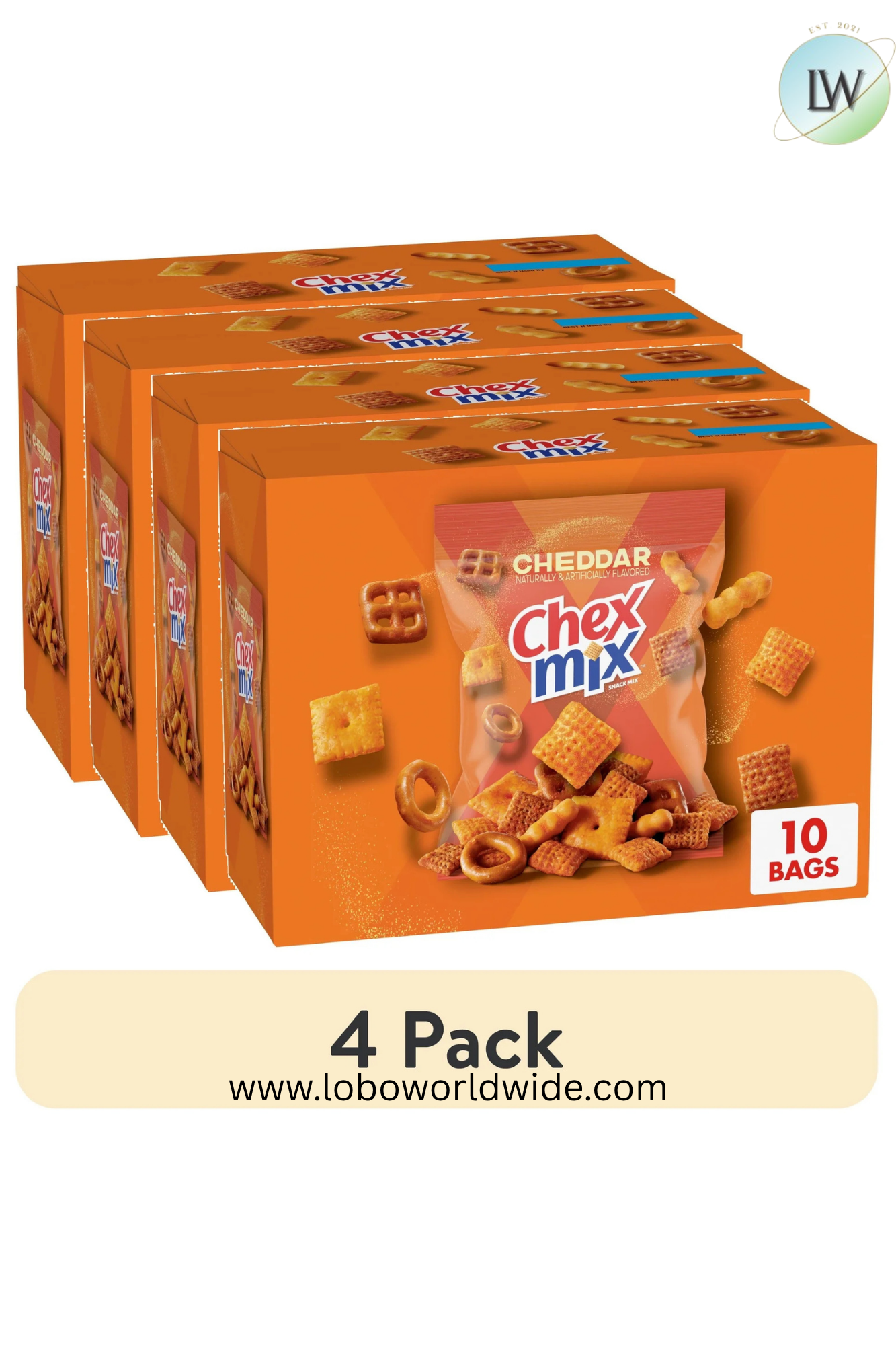Chex Mix Cheddar Snack Mix, 1.75 oz (Various Sizes)
