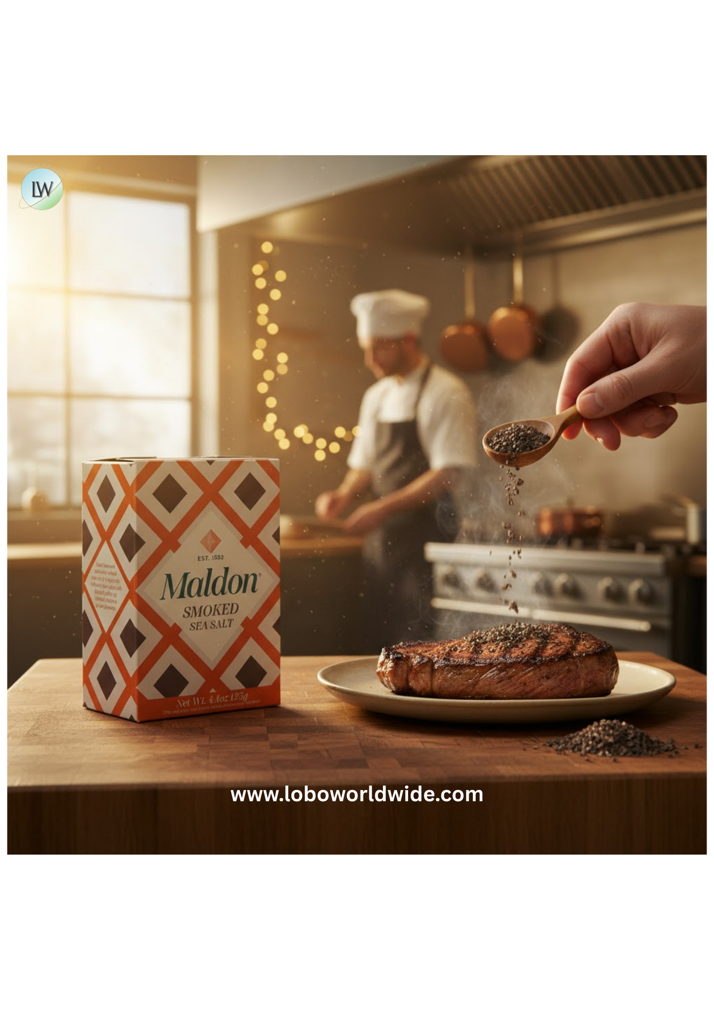 Maldon Smoked Sea Salt Flakes 4.4 oz. - 12/Case