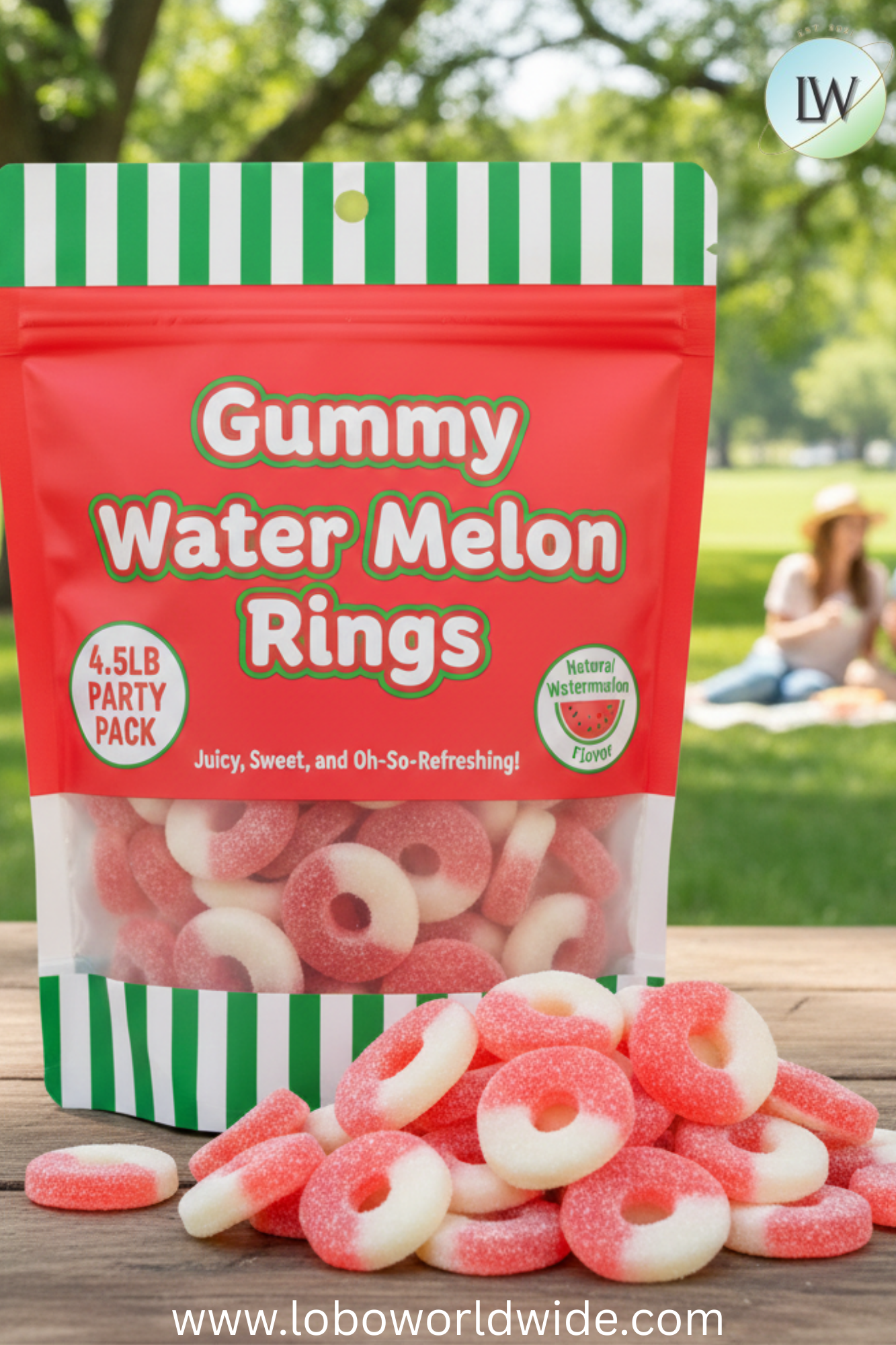 Gummy Watermelon Rings (Various sizes)