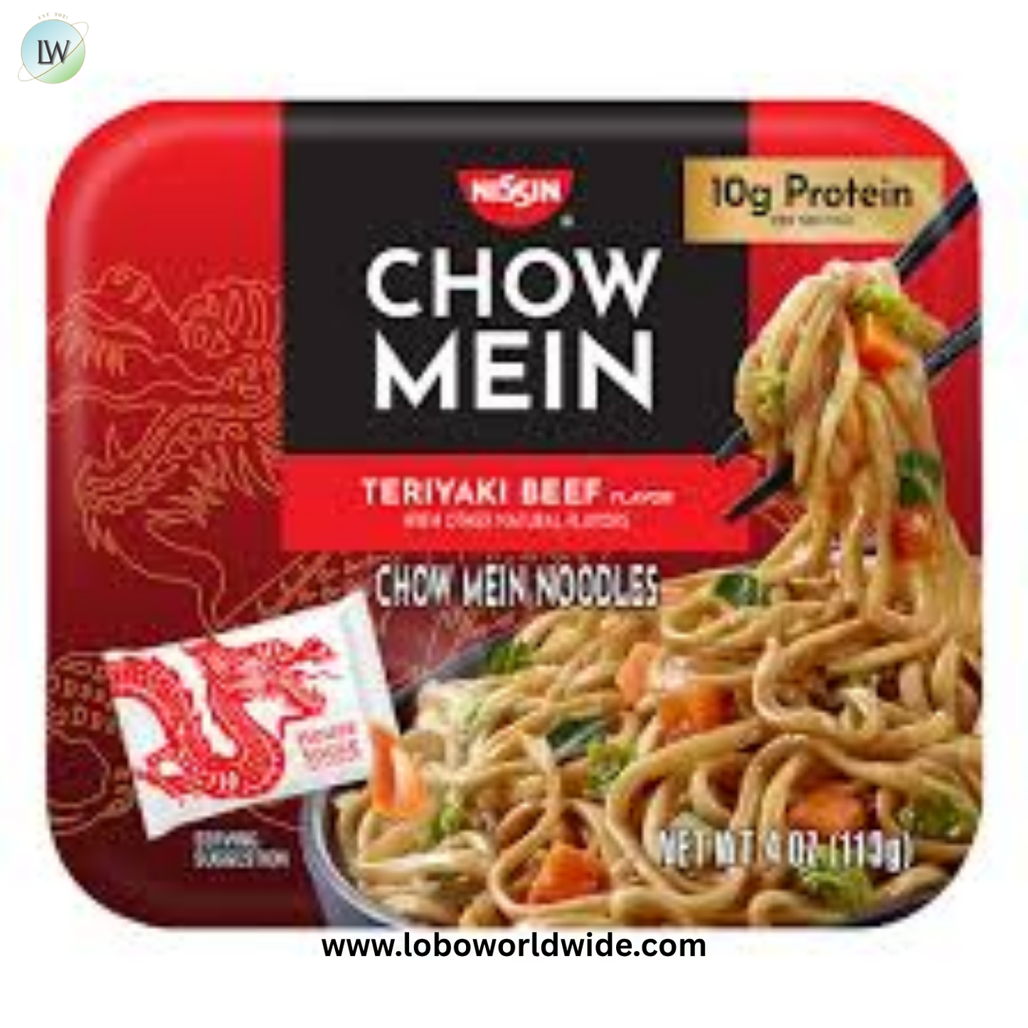 Nissin Chow Mein Teriyaki Beef, 8 pk./4 oz.