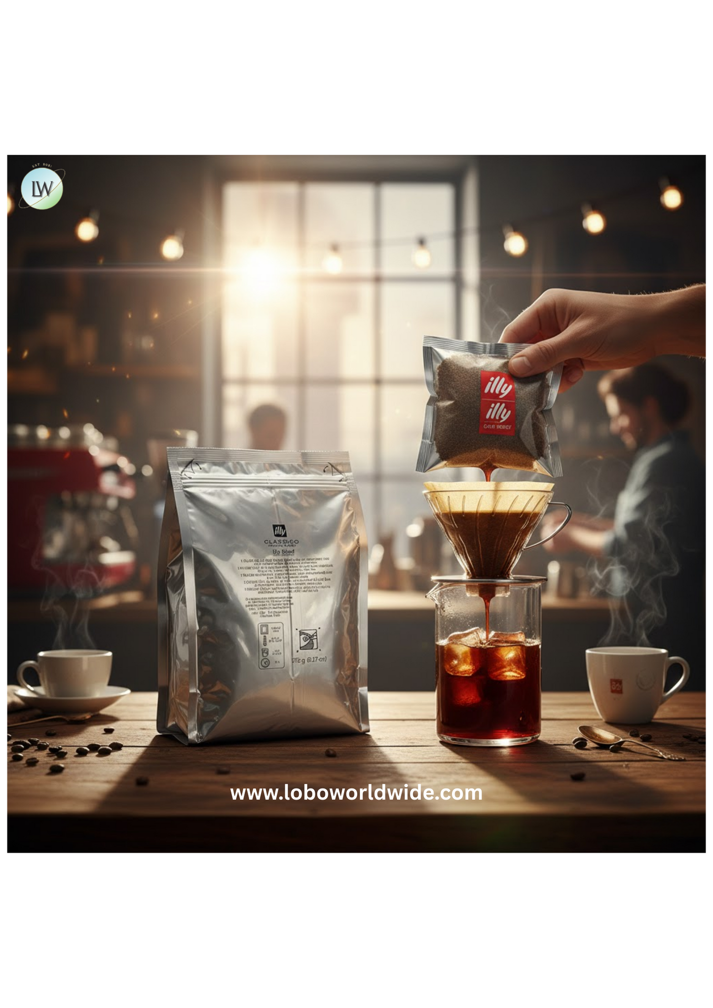 illy Cold Brew Filter Pack Bags 1/2 Gallon - 20/Case