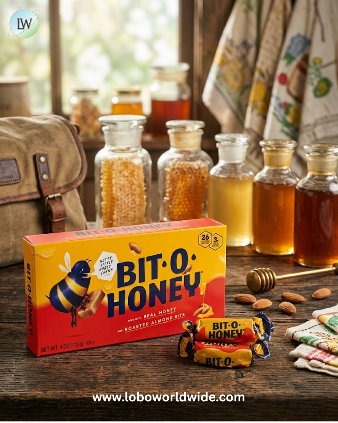 Bit-O-Honey Candy 4 oz. Theater Boxes 12 Pack
