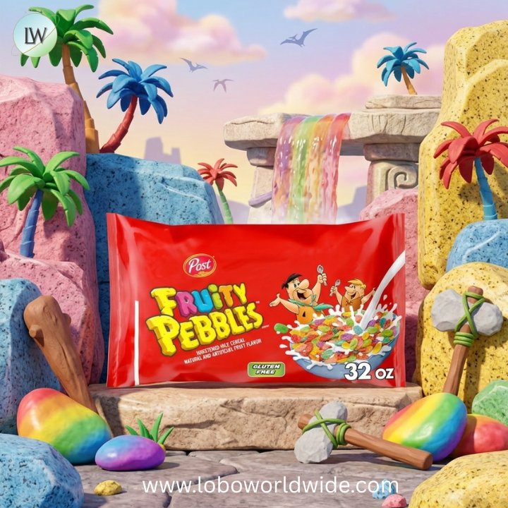 Fruity PEBBLES Gluten Free Cereal, Sweetened Rice Crunch, On-the-Go Single Serve Breakfast.