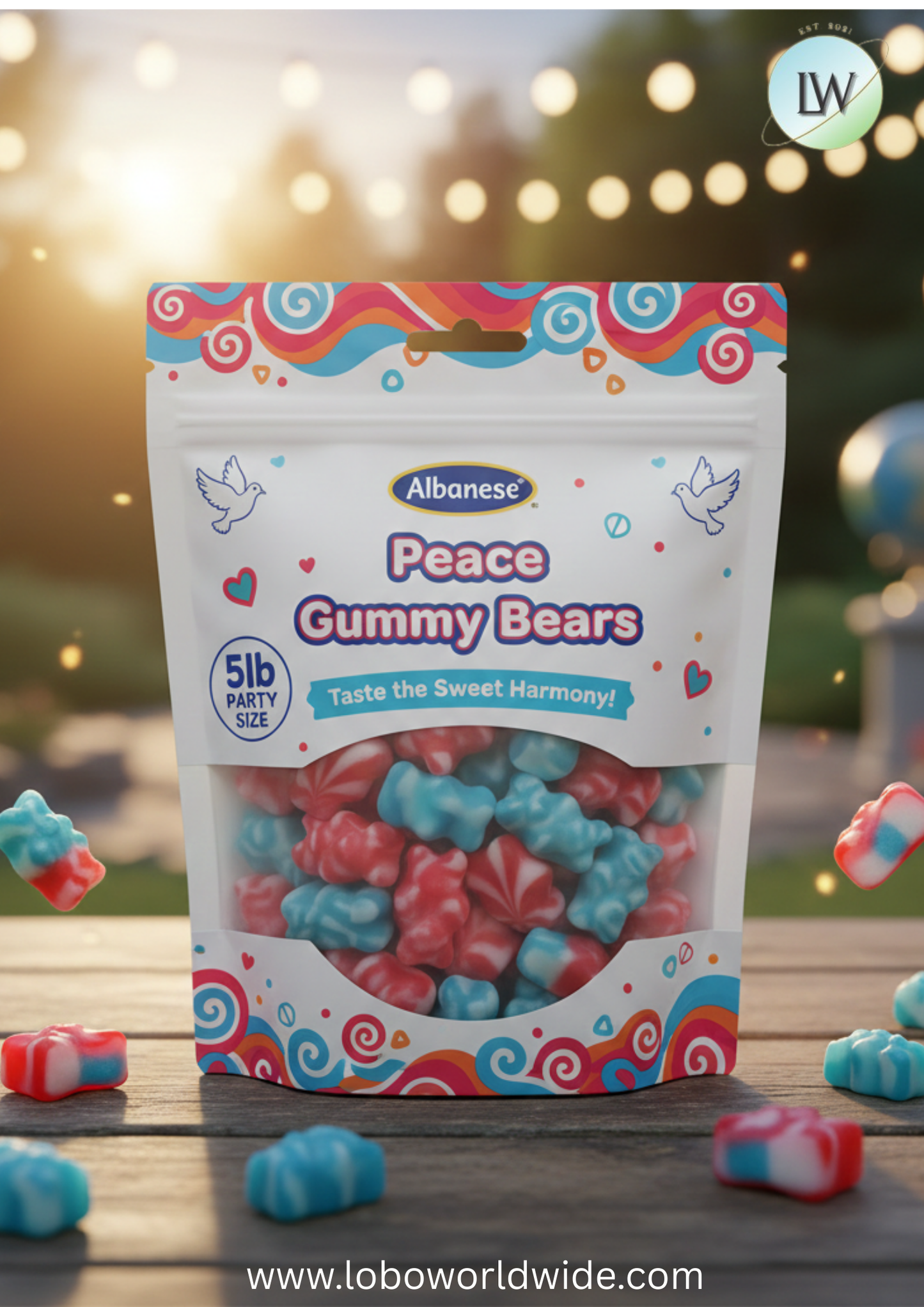 Albanese Peace Gummy Bears(Various Sizes)