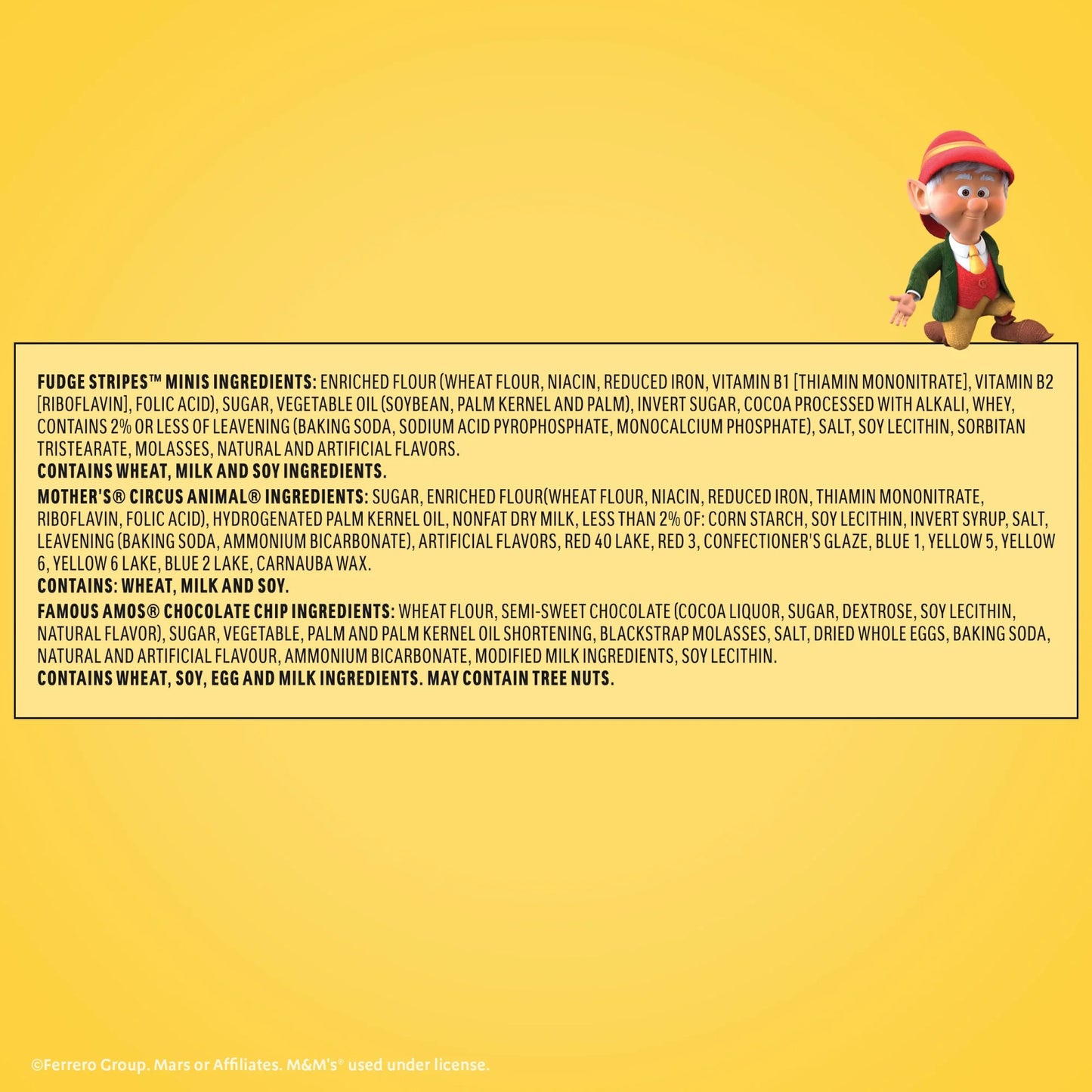 Assorted Cookie Classics Variety Pack - MotherÕs Circus, Keebler Fudge Stripes & Famous Amos, 20 Pouch Box, 20 oz