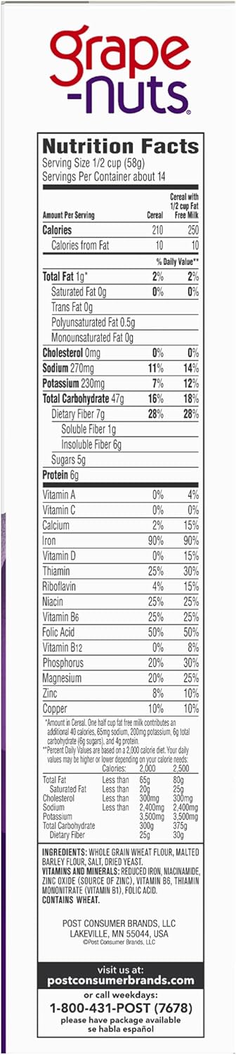 Post Grape Nuts, 29 oz (4 pack)