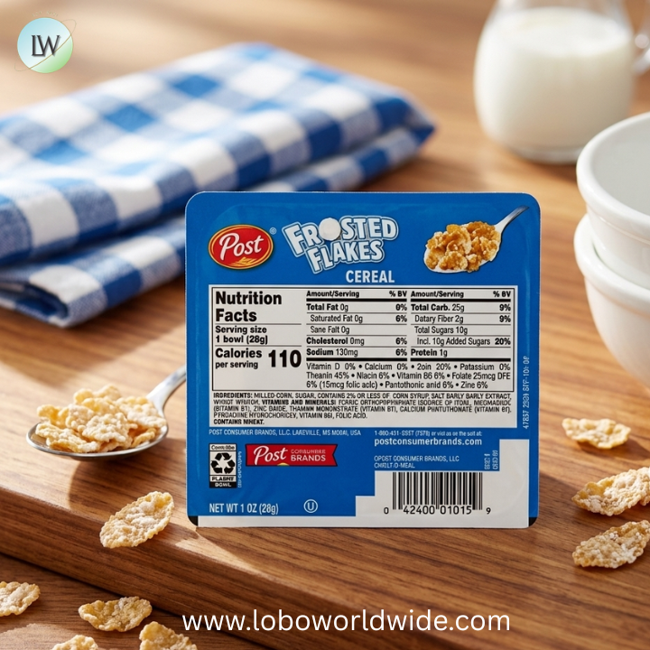 Malt-O-Meal Frosted Flakes Single Serve Bowl Pack Cereal, 1 Ounce -- 96 per case