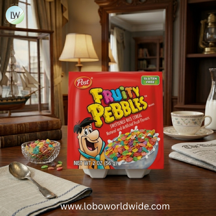 Post Fruity Pebbles Sweetened Rice Cereal, 2 Ounce -- 12 per case