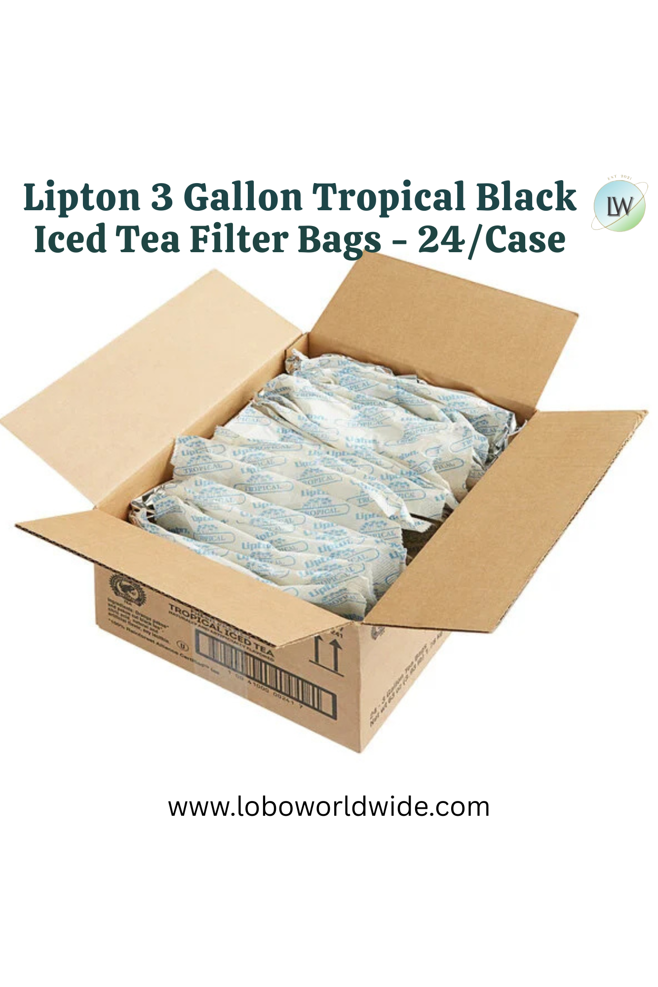 Lipton 3 Gallon Tea Filter Bags - 24/Case(Various Flavours)